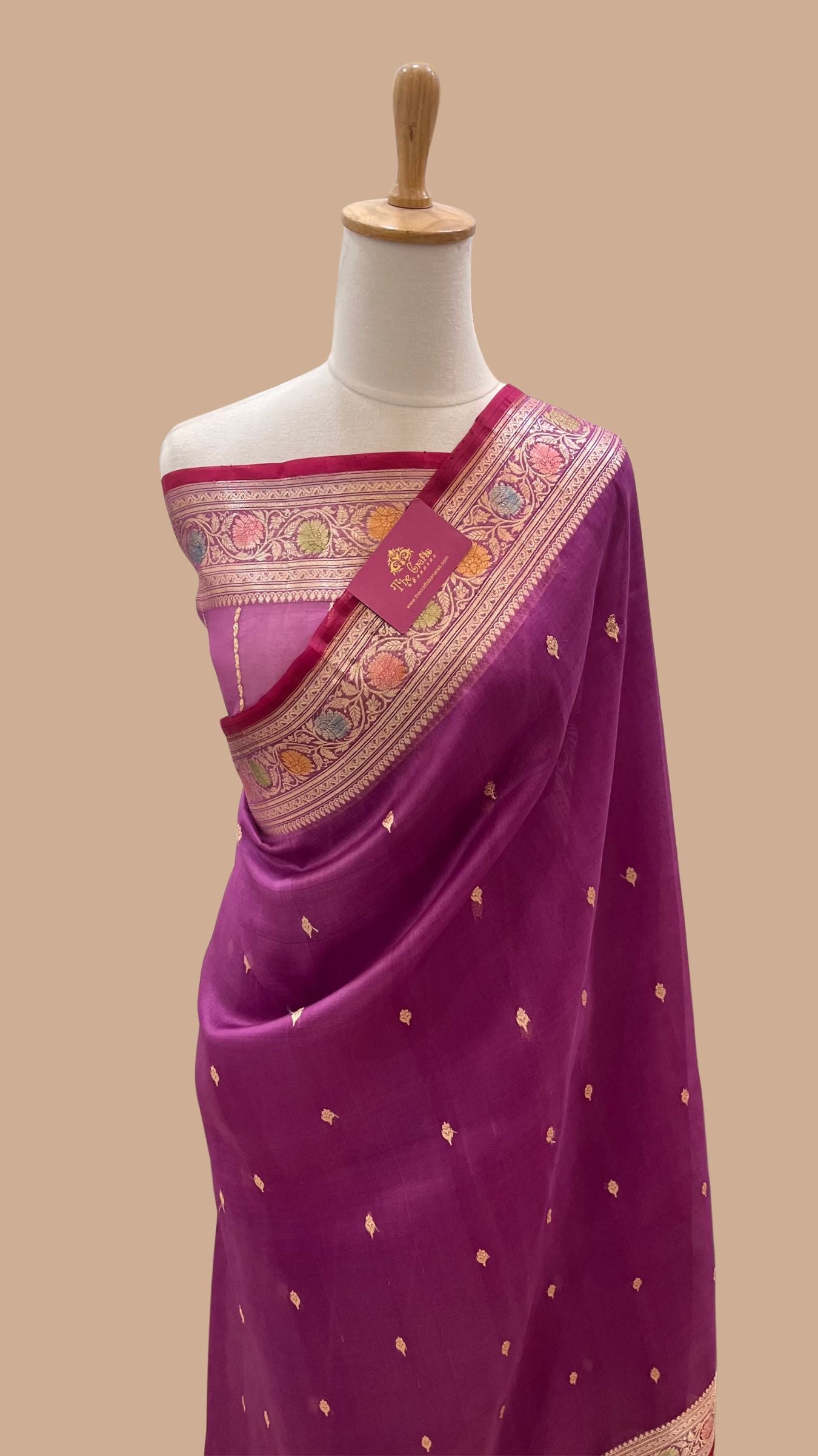 Pure Kora Silk Handloom Banarasi Saree
