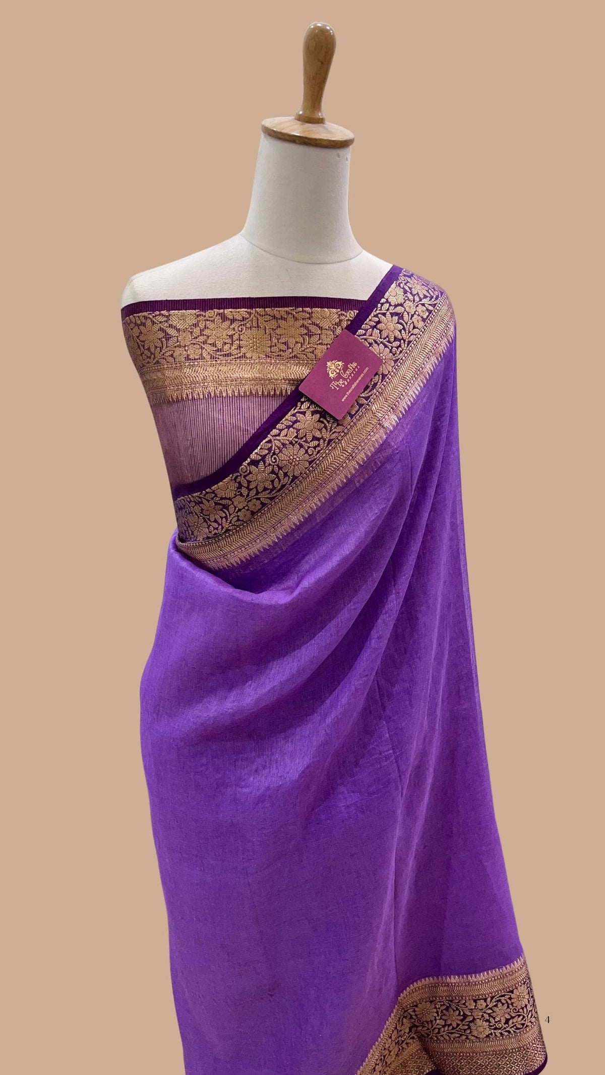 Pure Linen Banarasi Saree