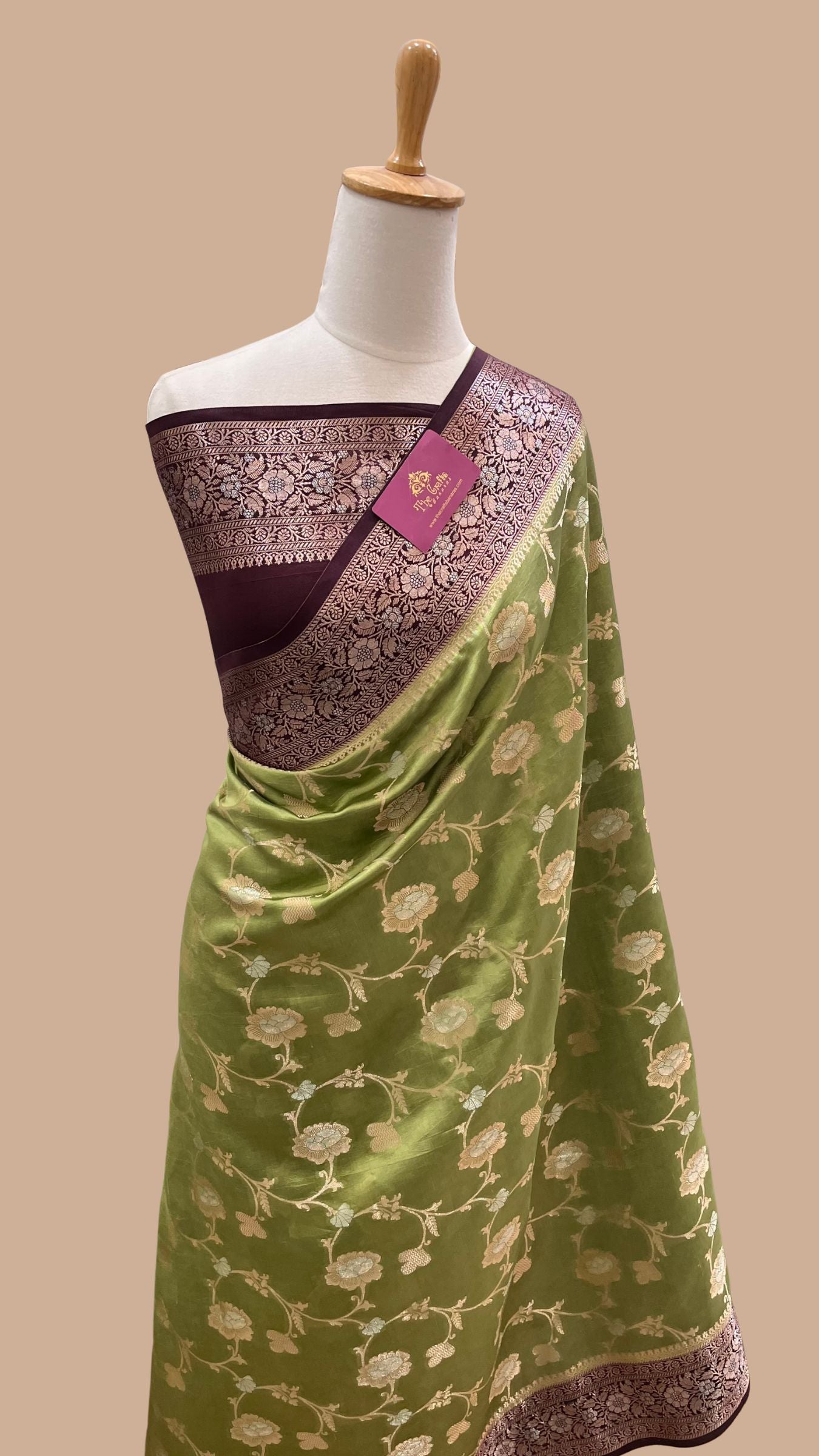 Pure Mango Silk Banarasi Saree