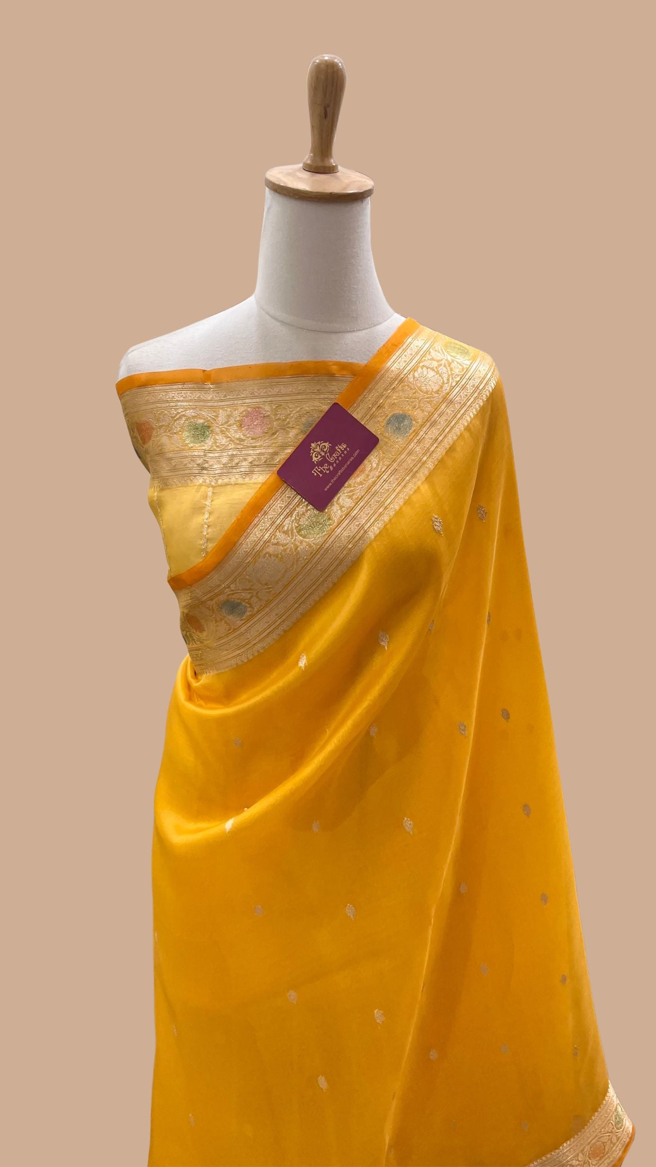 Pure Kora Silk Handloom Banarasi Saree