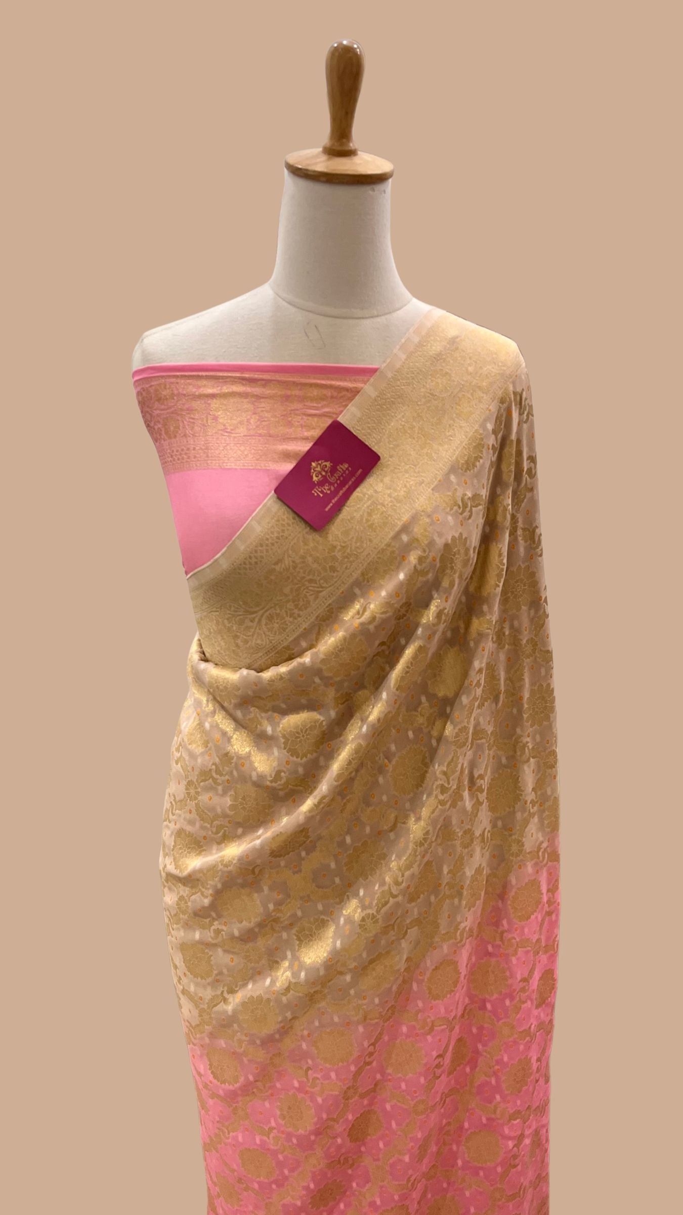 Pure Khaddi Viscose Banarasi Saree