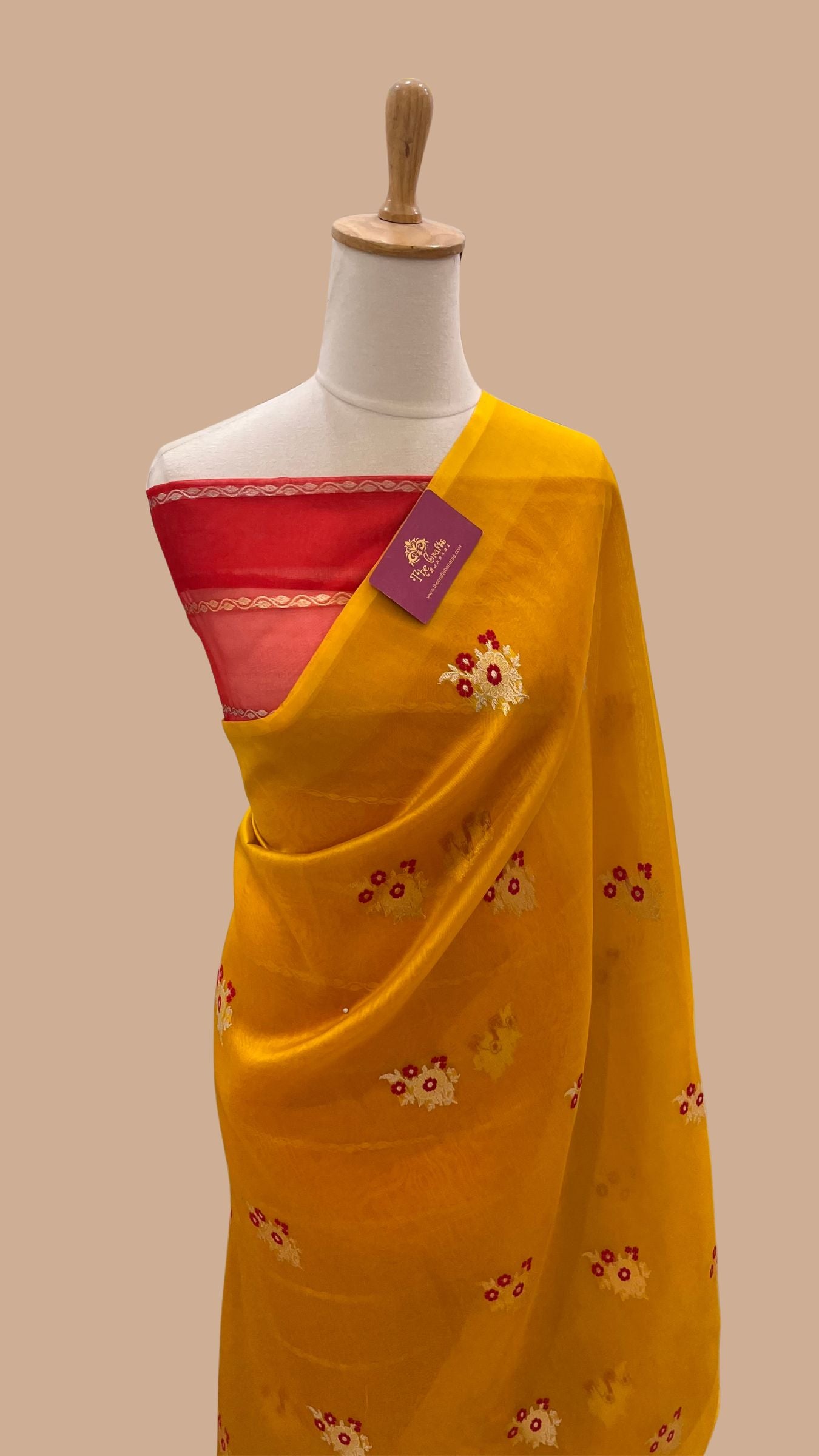 Pure Kora Silk Handloom Banarasi Saree