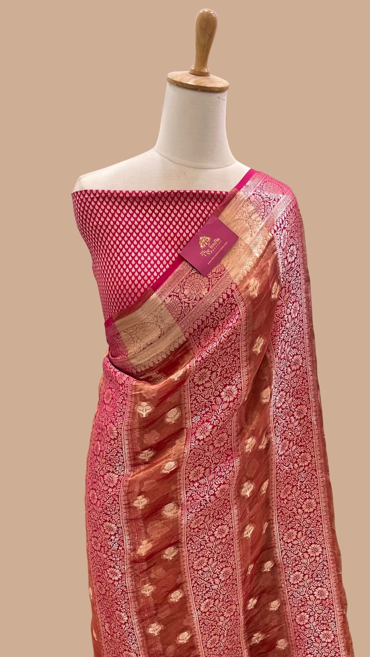 Pure Chiniya Tissue Silk Banarasi Saree