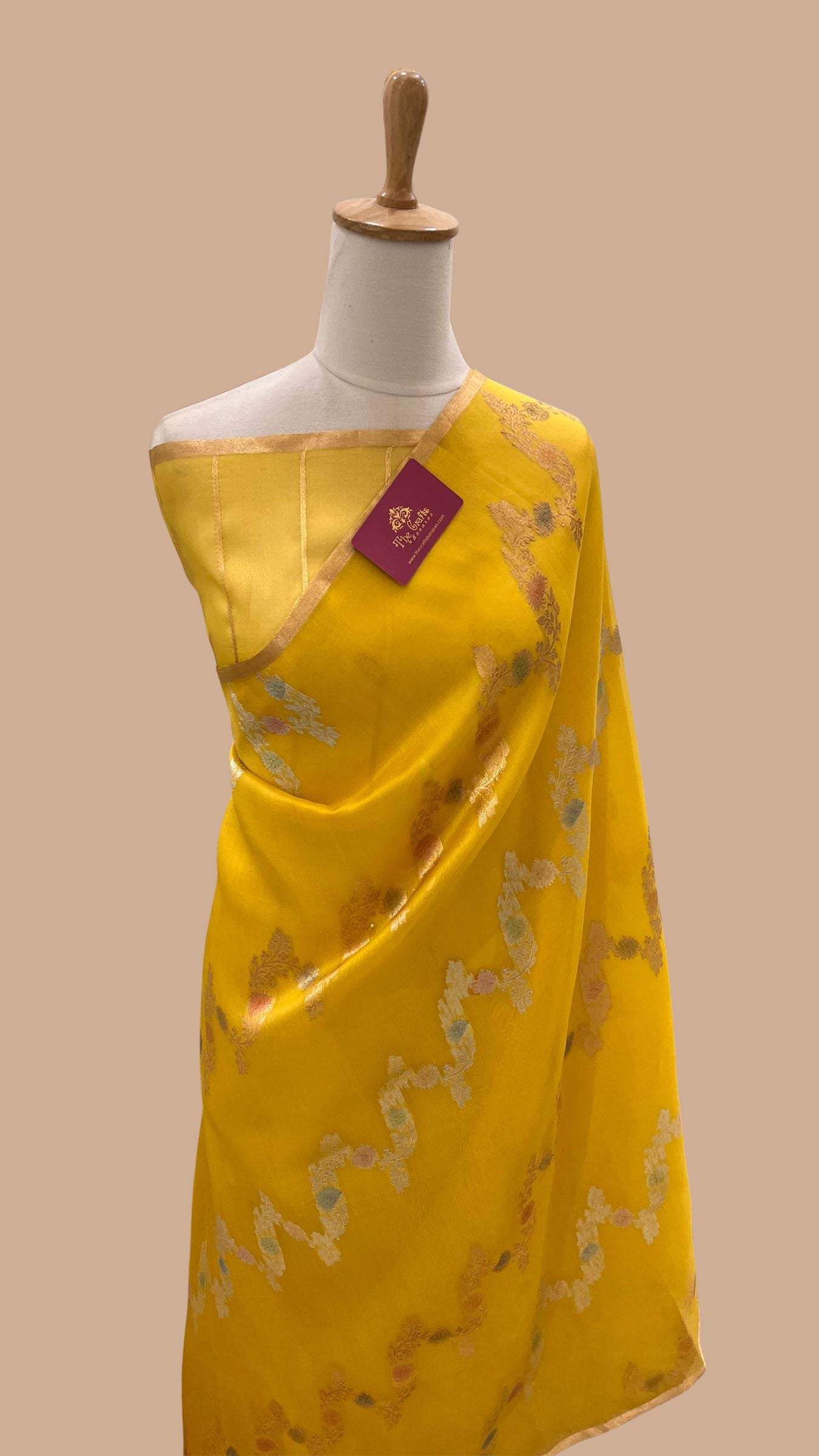 Pure Kora Silk Handloom Banarasi Saree