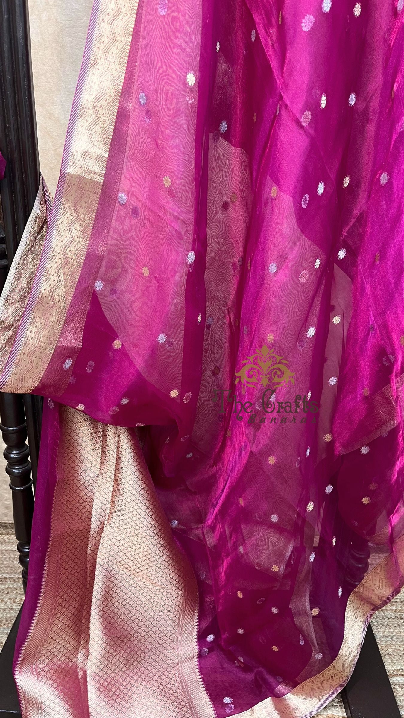 Pure Kora Silk Handloom Banarasi Saree