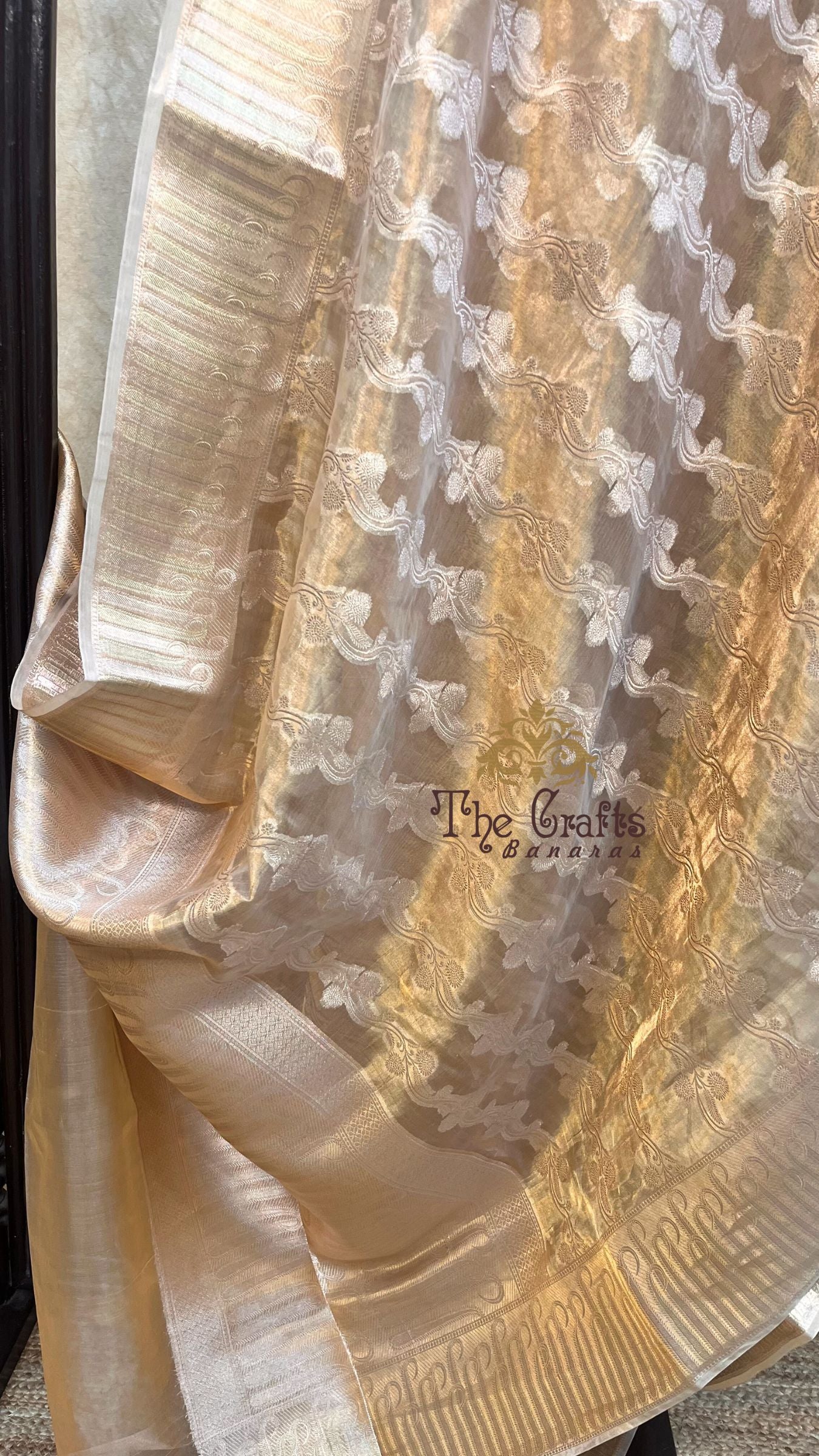 Pure Kora Silk Handloom Banarasi Saree