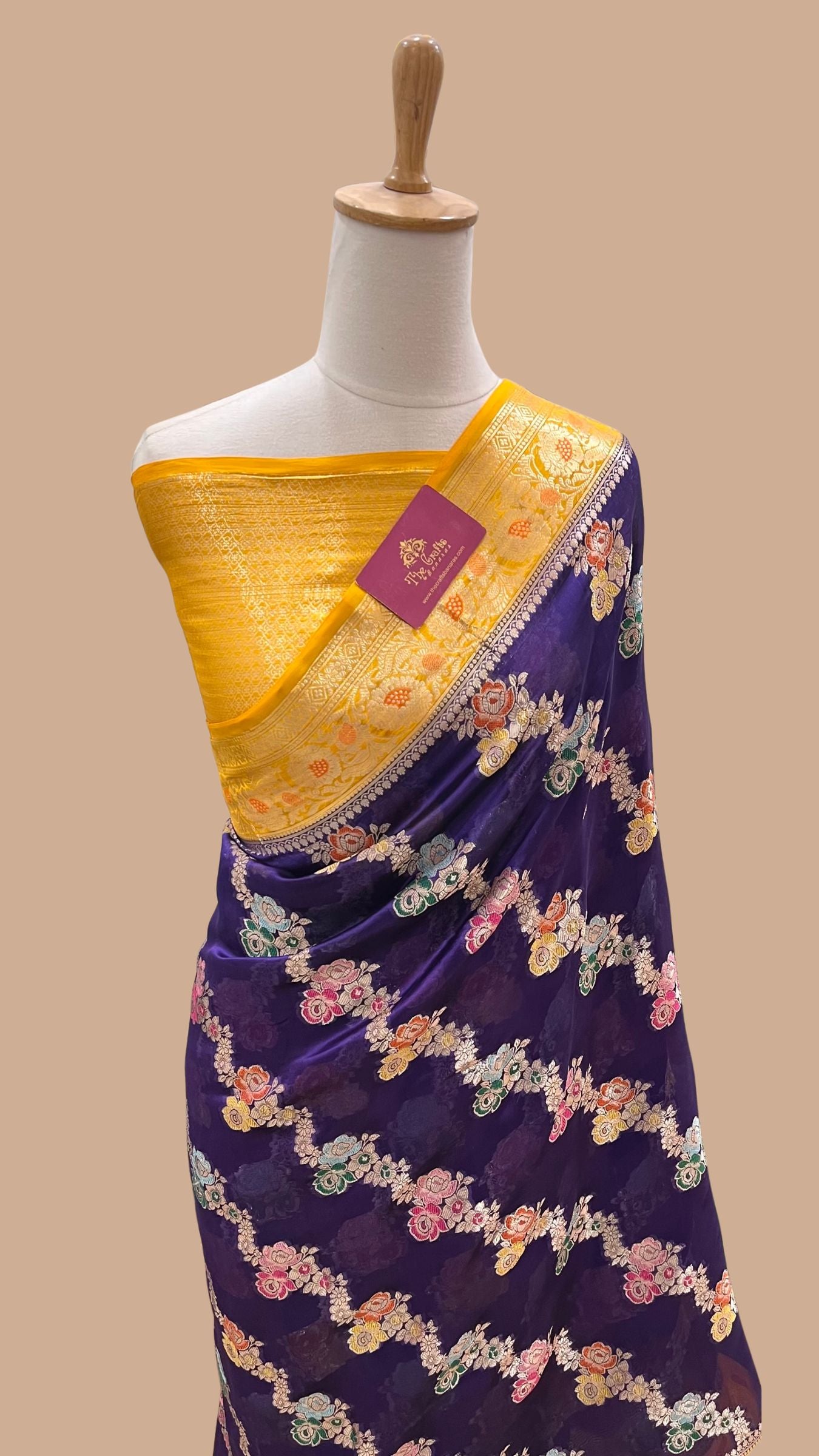 Pure Dupion Silk Banarasi Saree