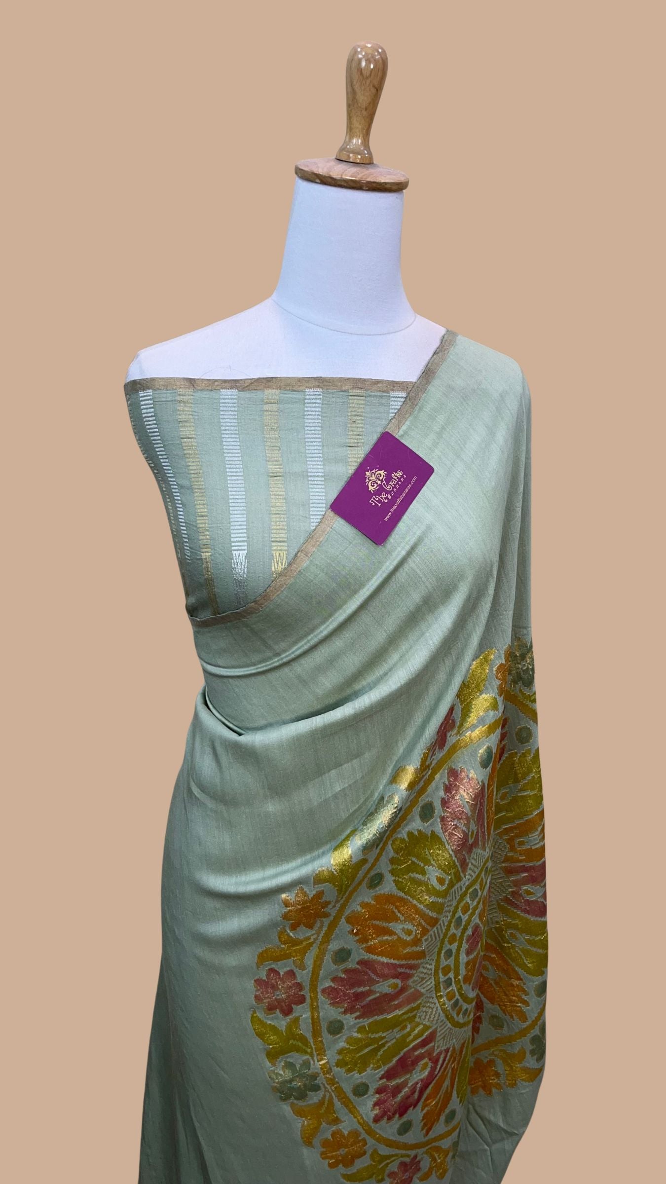 Pure Munga Silk Handloom Banarasi Saree