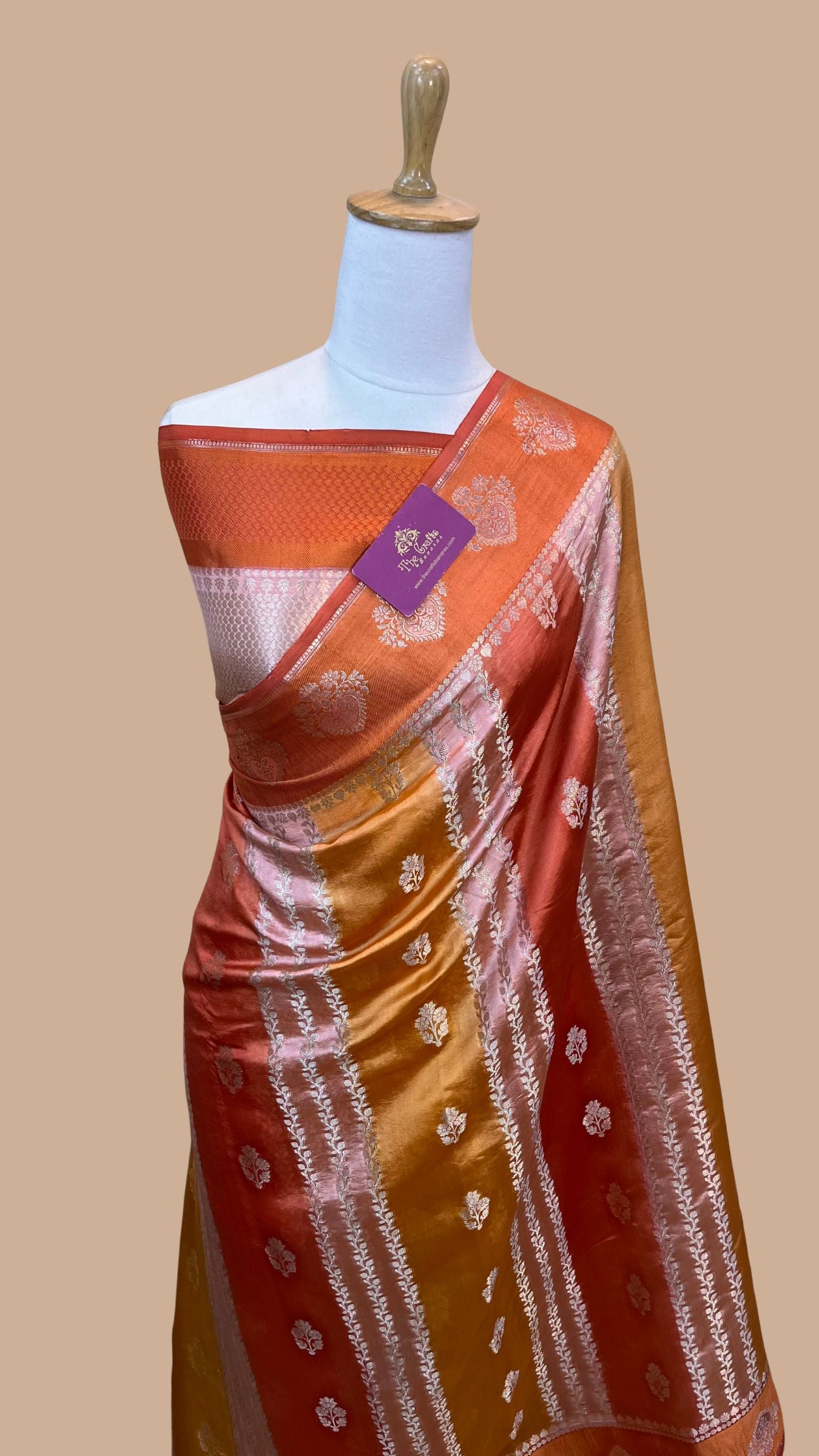 Pure Mango Silk Banarasi Saree