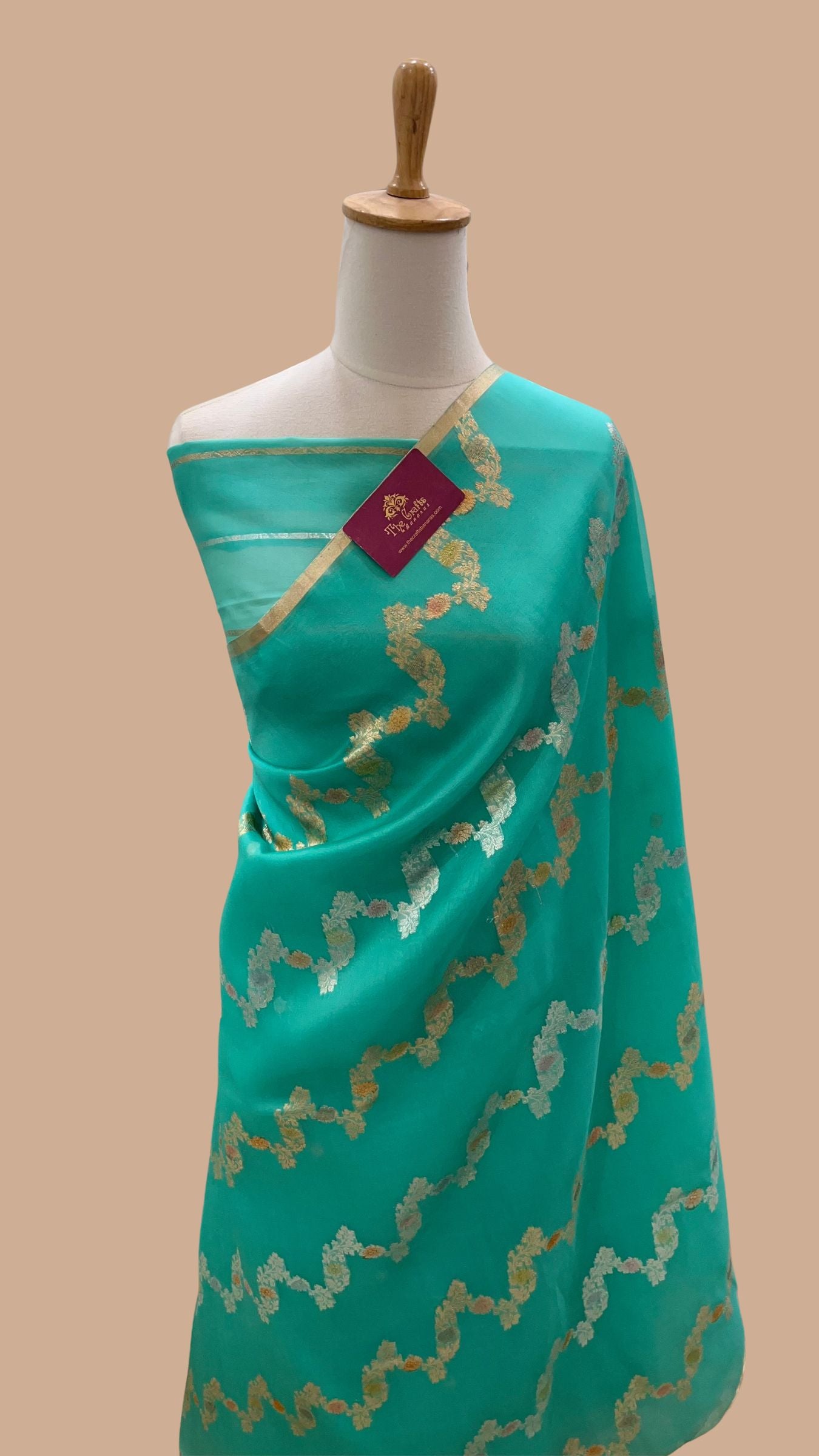 Pure Kora Silk Handloom Banarasi Saree