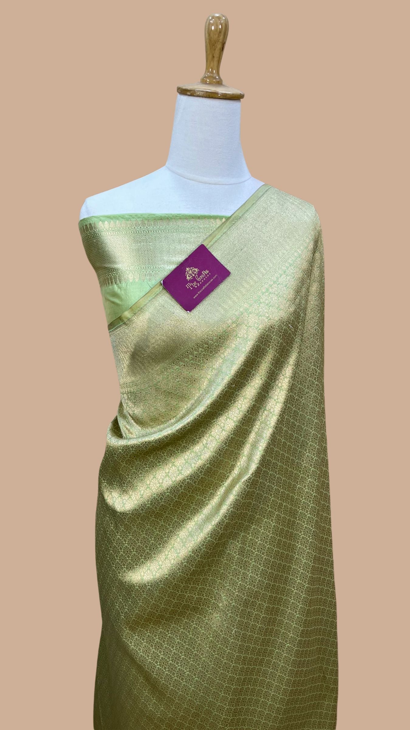 Pure Katan Silk Handloom Banarasi Saree - Tanchui Brocade