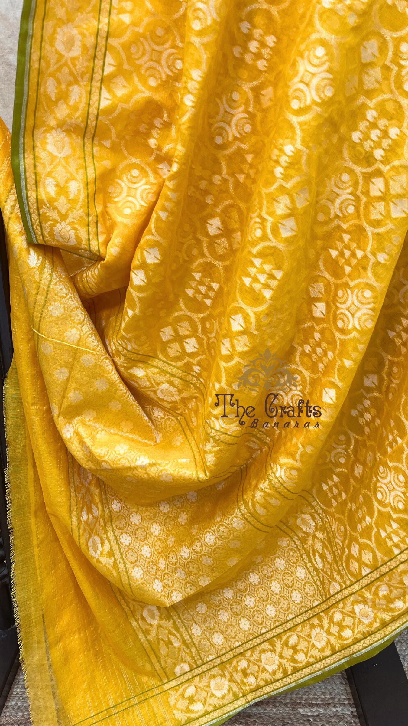 Pure Ektara Cotton Jamdani Banarasi Saree - Alfi