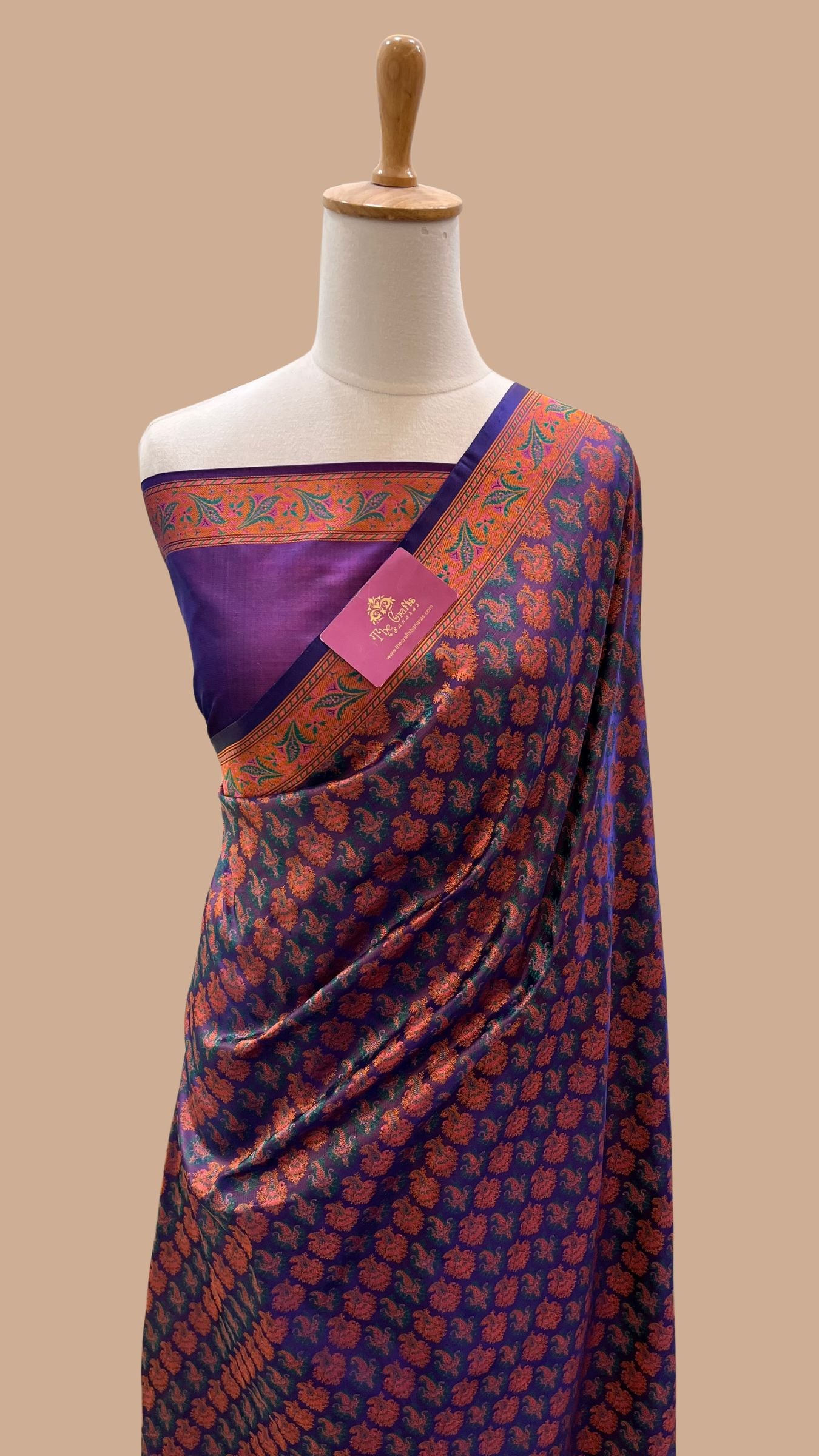 Pure Soft Katan Jamawar Silk Handloom Banarasi Saree