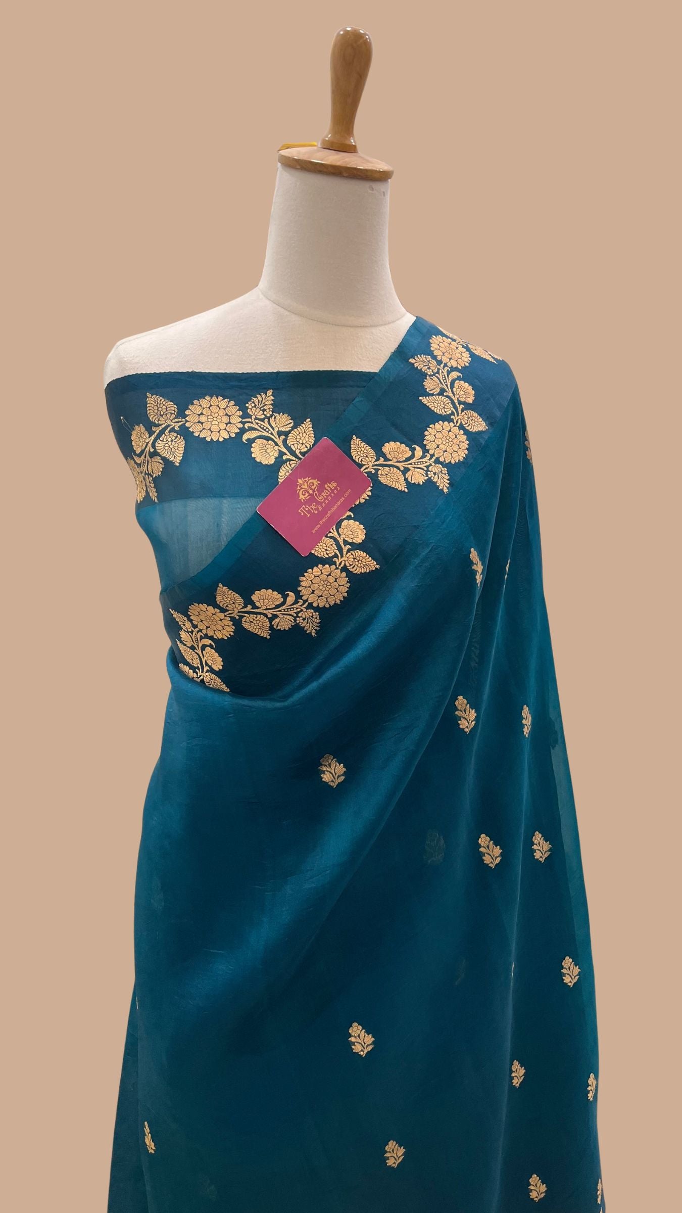 Pure Kora Silk Handloom Banarasi Saree