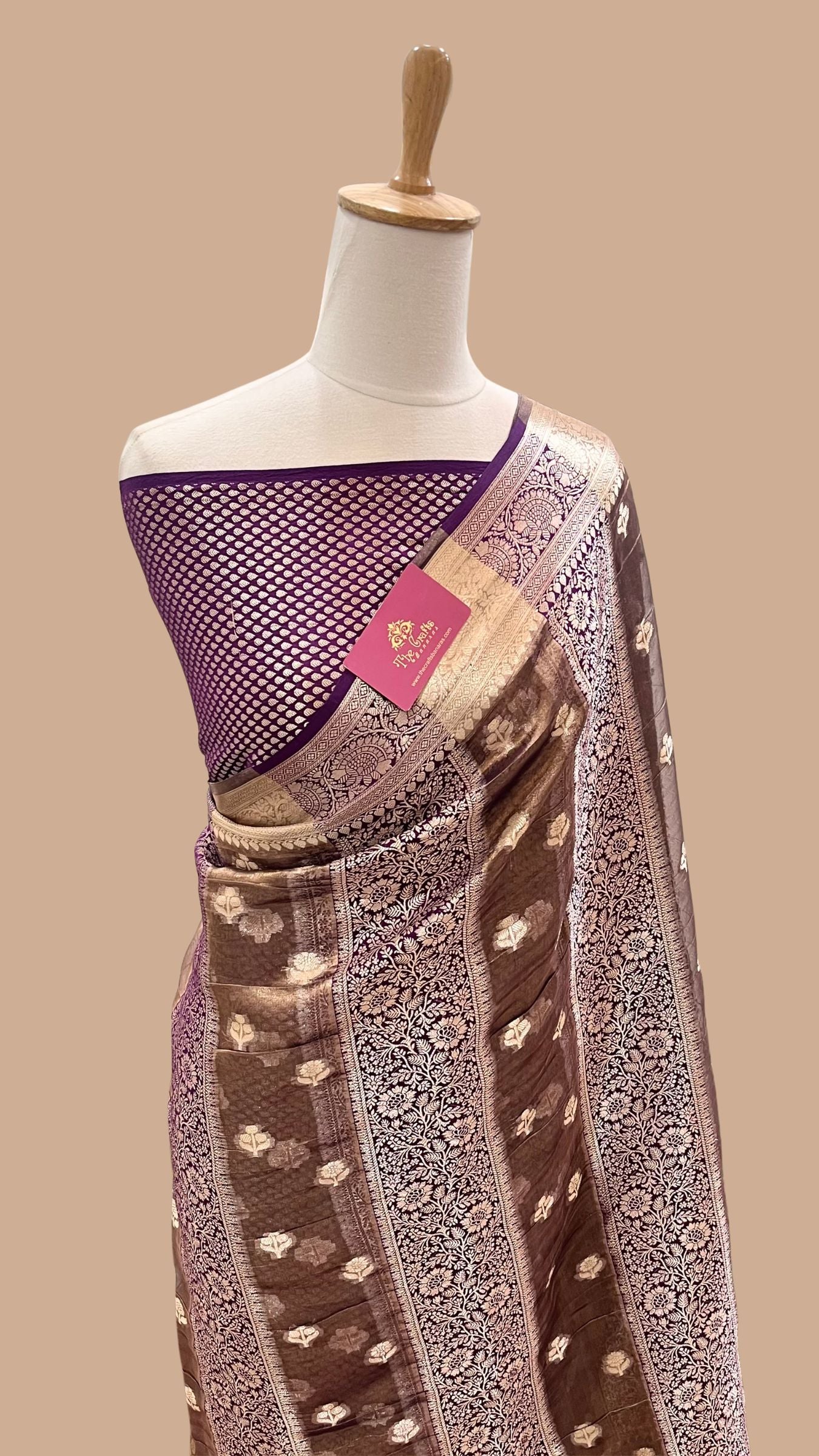 Pure Chiniya Tissue Silk Banarasi Saree
