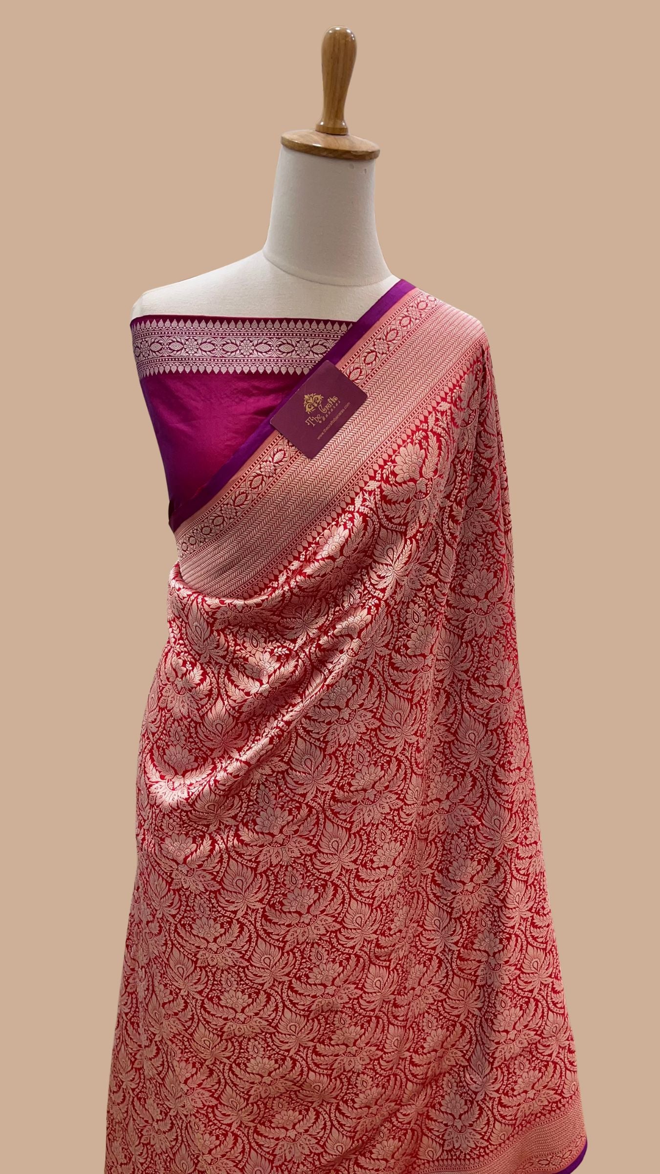 Pure Katan Silk Handloom Banarasi Saree - Tanchui Brocade