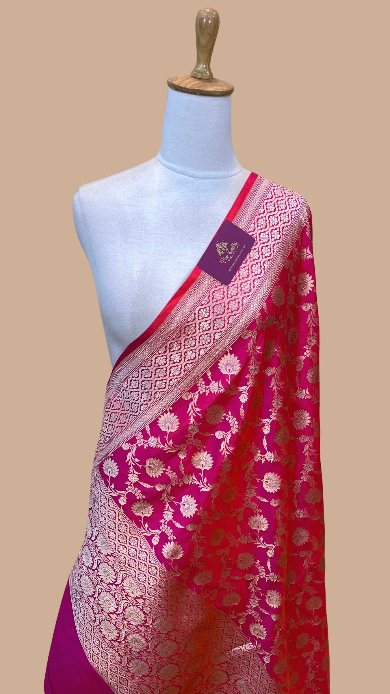 Pure Katan Silk Banarasi Handloom Dupatta