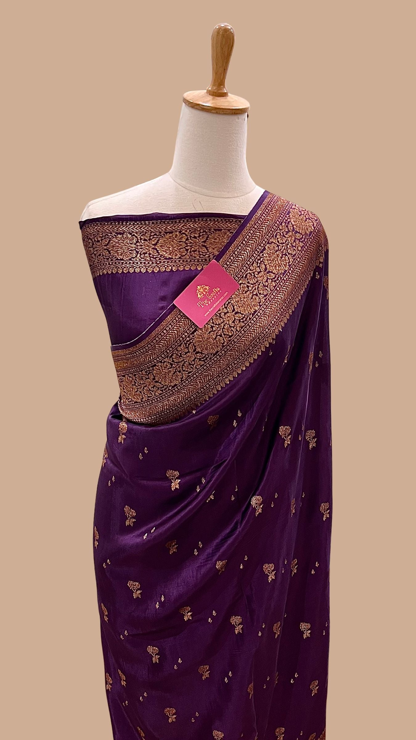 Pure Crepe Silk Banarasi Saree