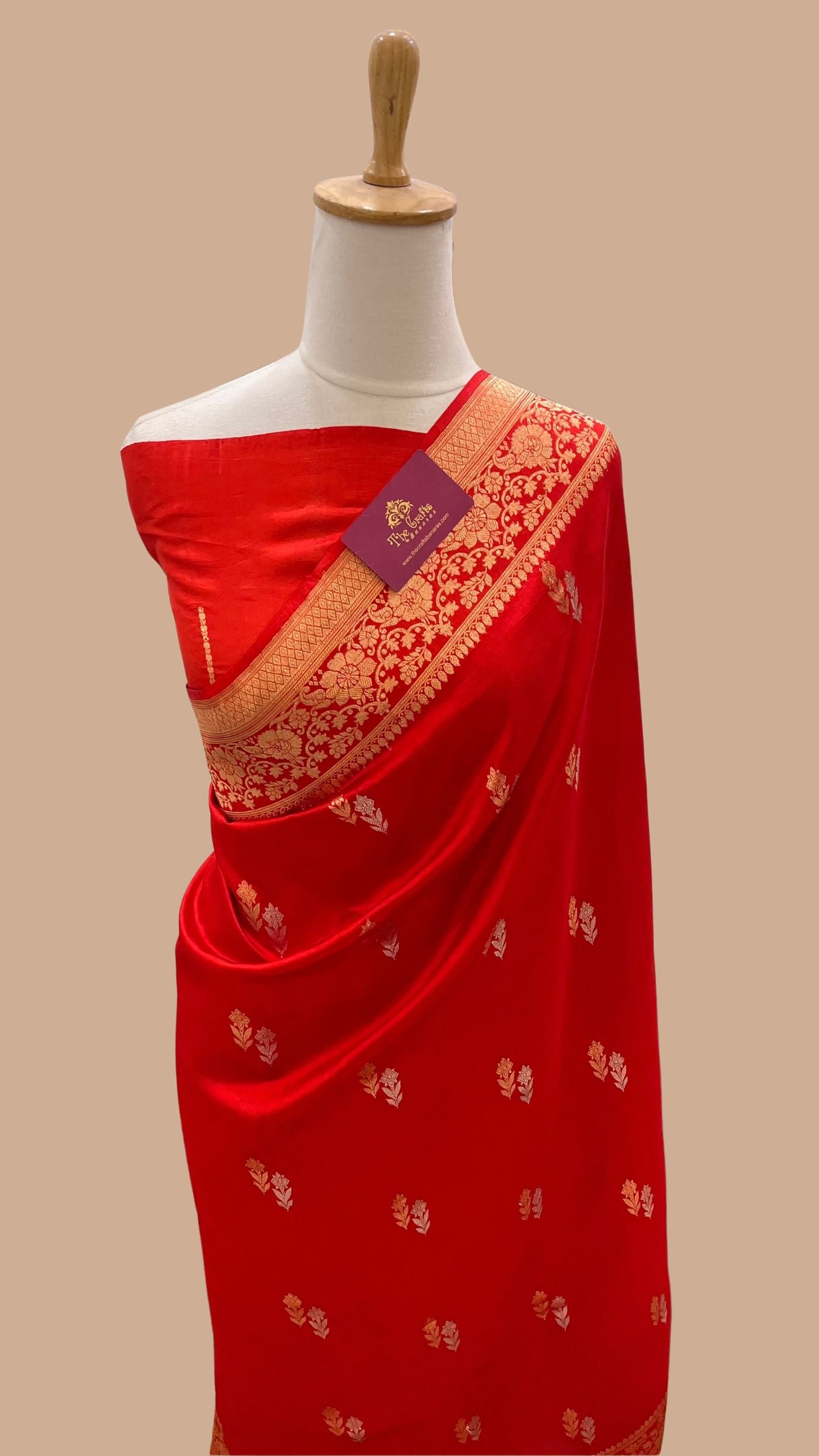 Pure Mango Silk Handloom Banarasi Saree