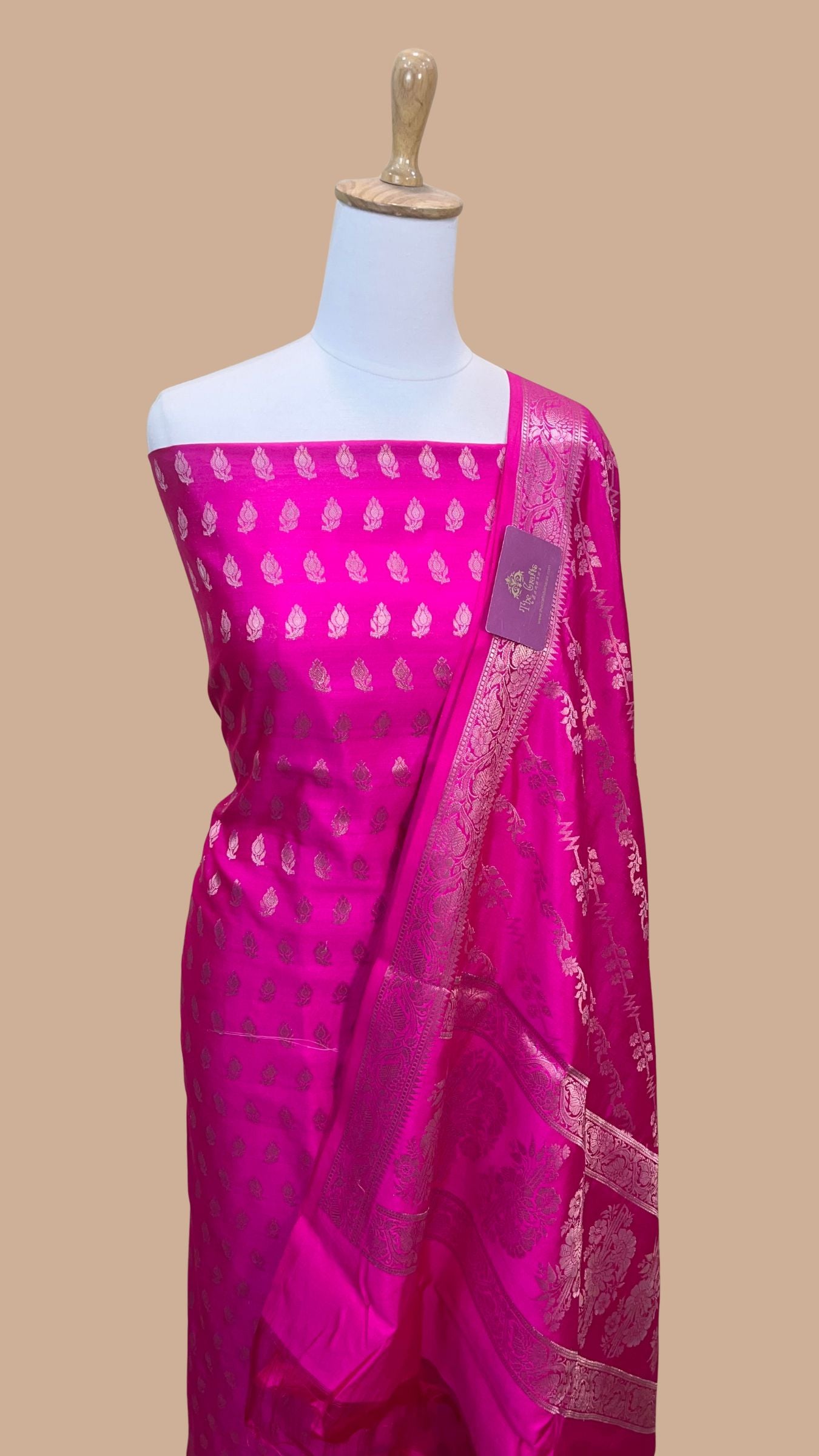 Pure Chiniya Silk Banarasi Dress Material