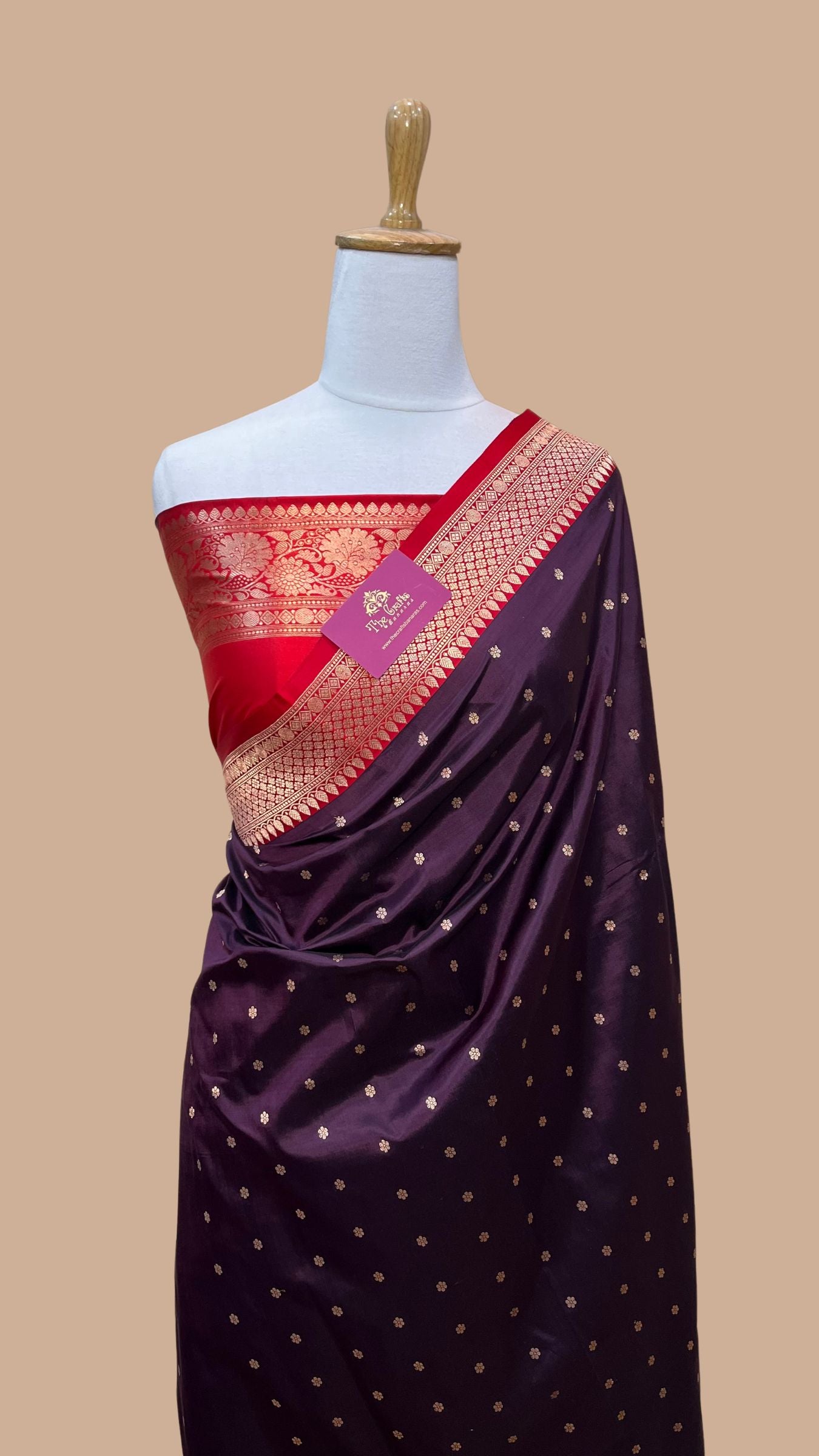 Pure Katan Silk Handloom Banarasi Saree - Kadhua Buti