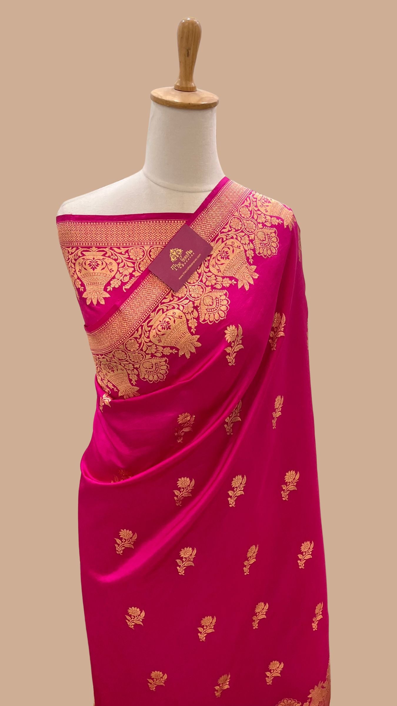 Pure Mango Silk Handloom Banarasi Saree