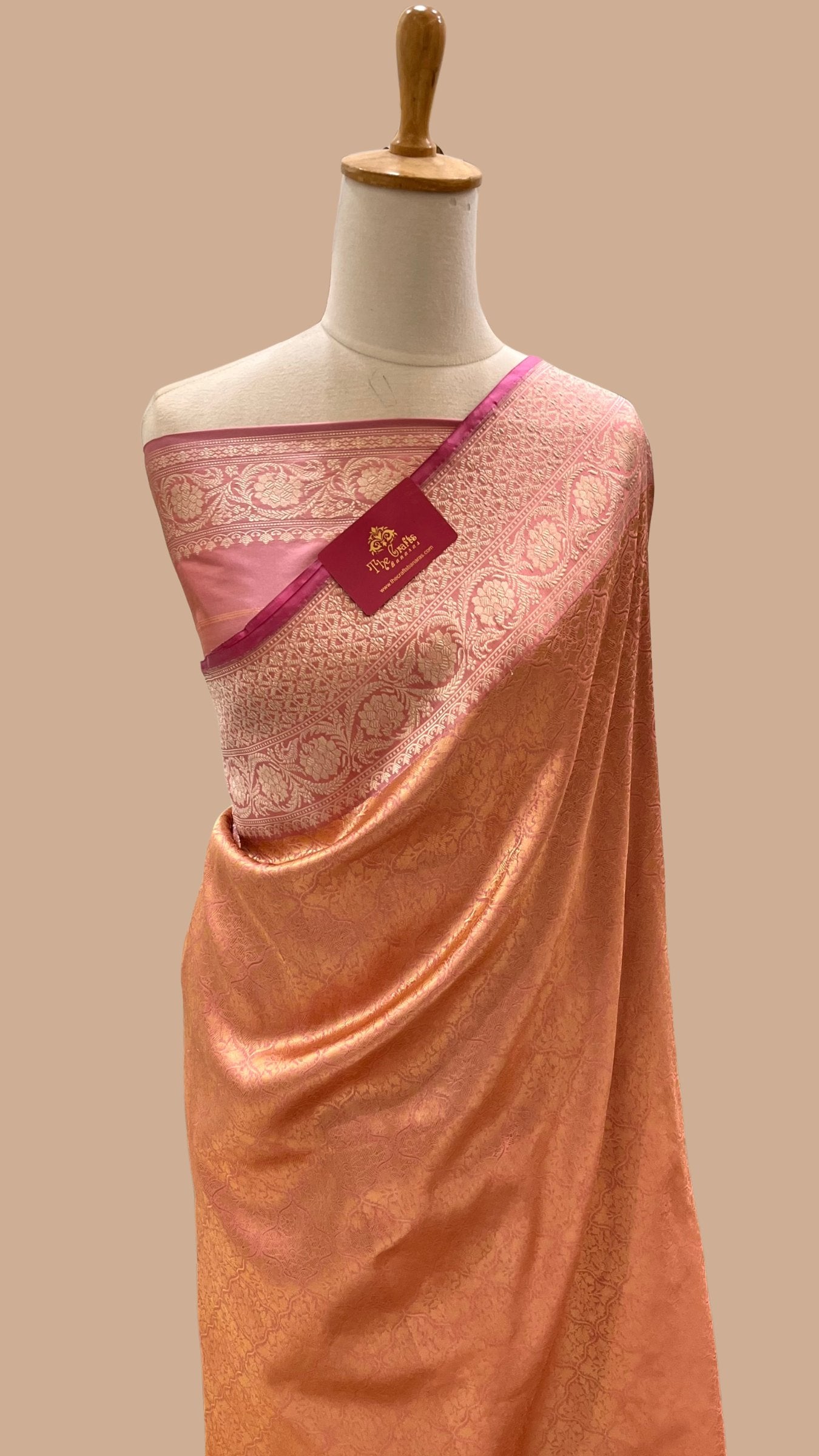 Pure Katan Silk Handloom Banarasi Saree - Kadhua Tanchui Brocade