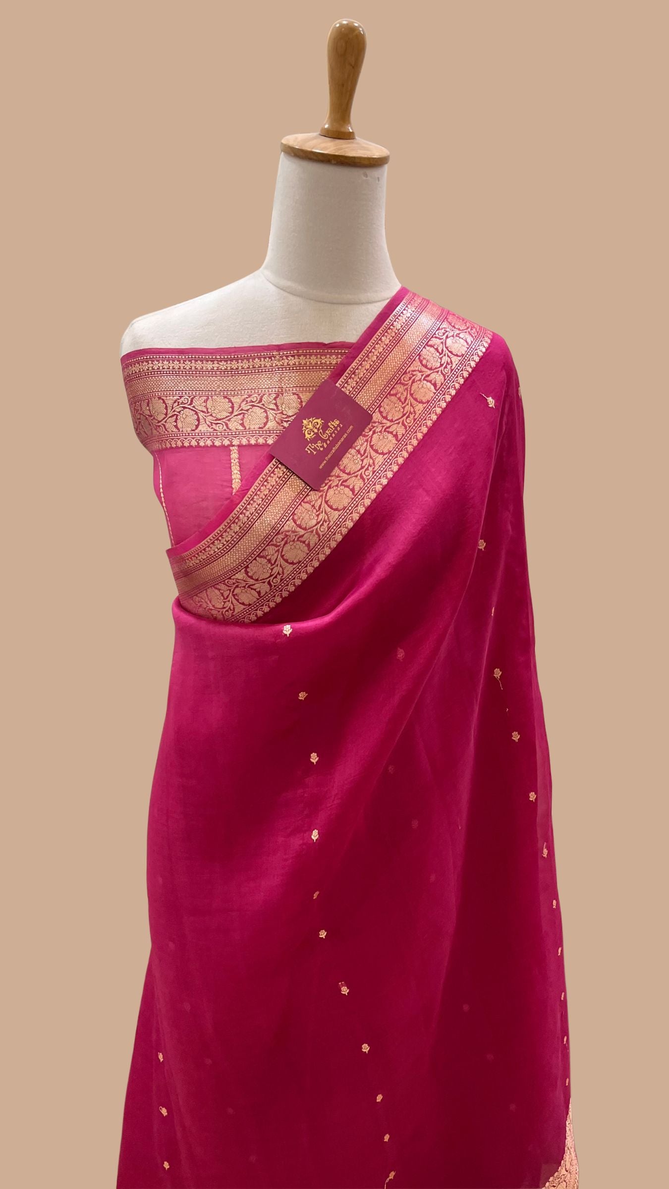 Pure Kora Silk Handloom Banarasi Saree