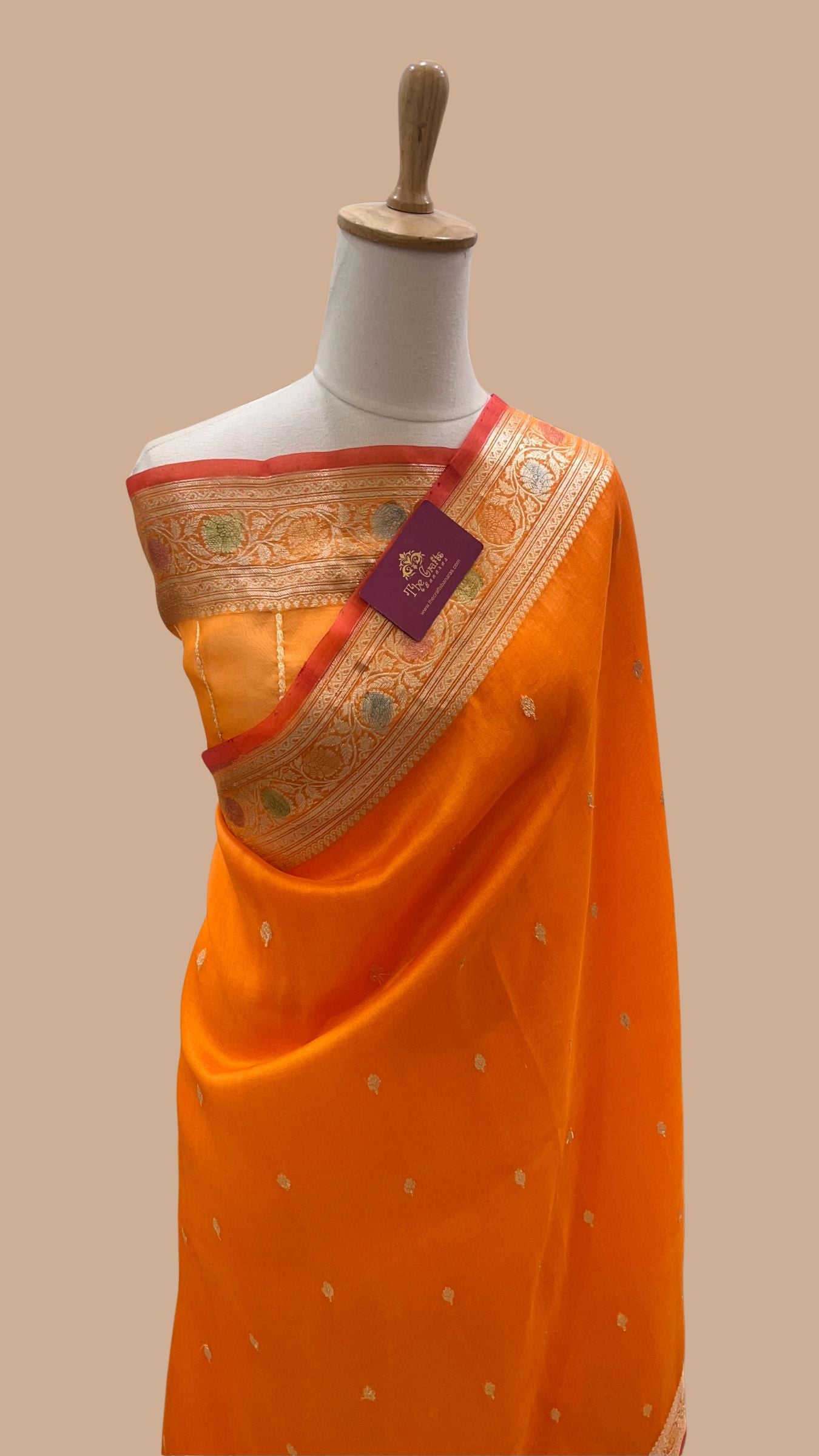 Pure Kora Silk Handloom Banarasi Saree