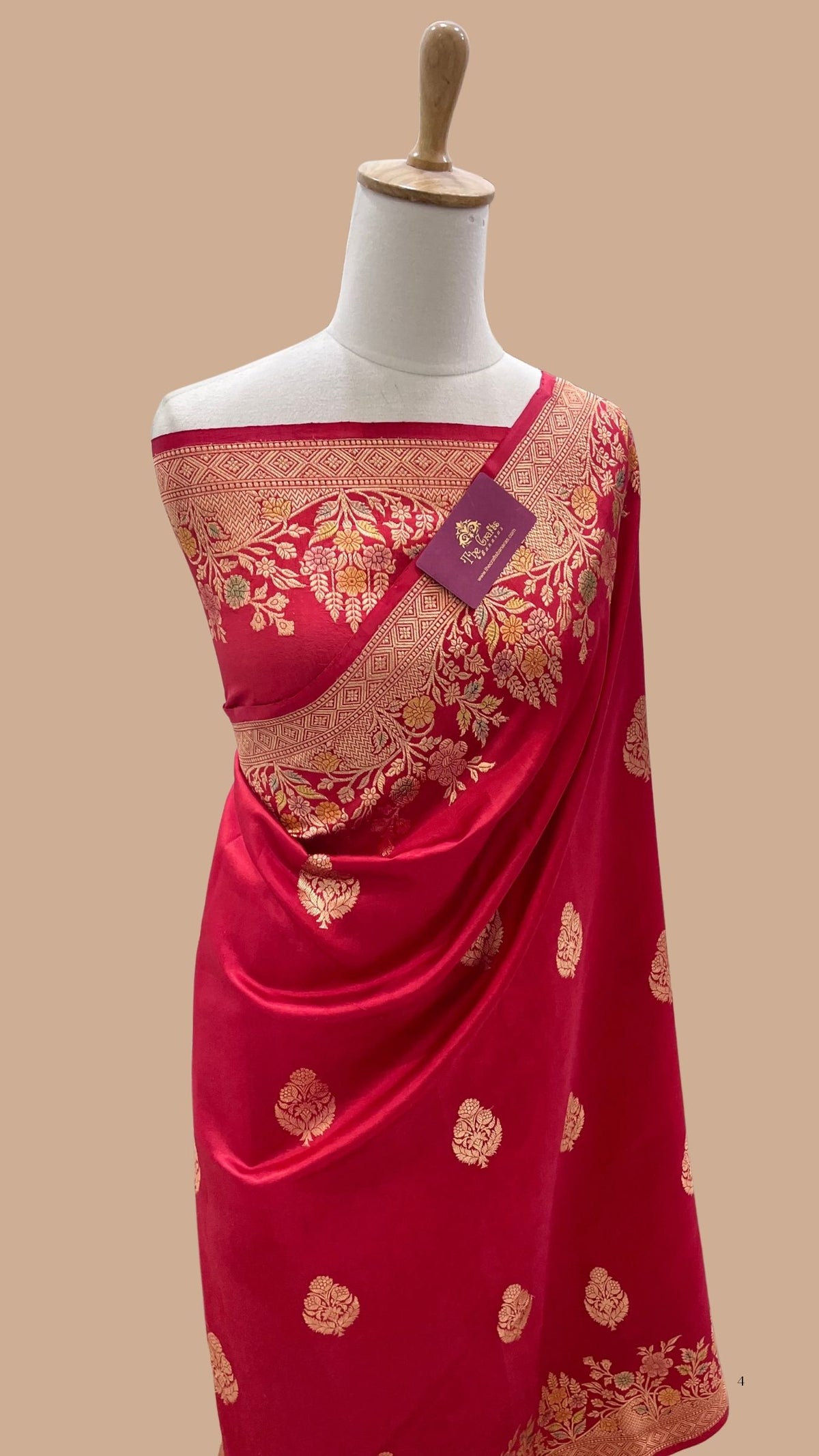 Pure Mango Silk Handloom Banarasi Saree