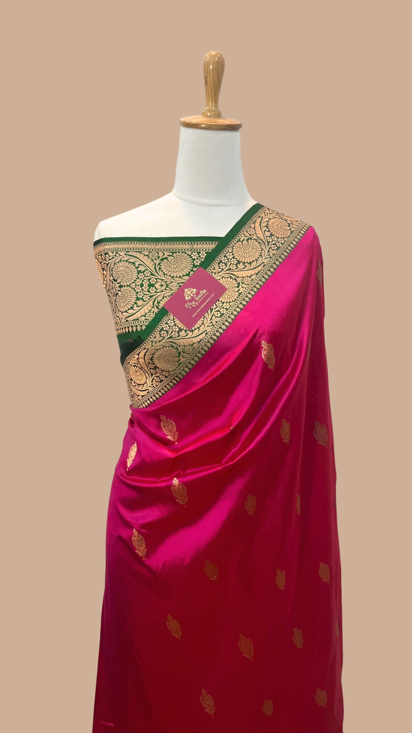 Pure Katan Silk Handloom Banarasi Saree - Kadhua Buti