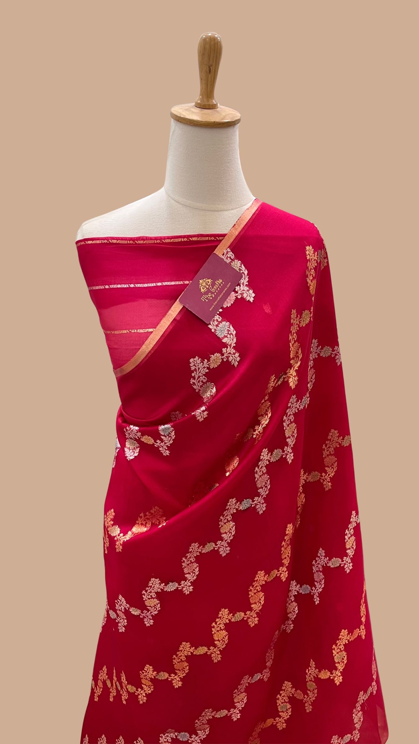 Pure Kora Silk Handloom Banarasi Saree