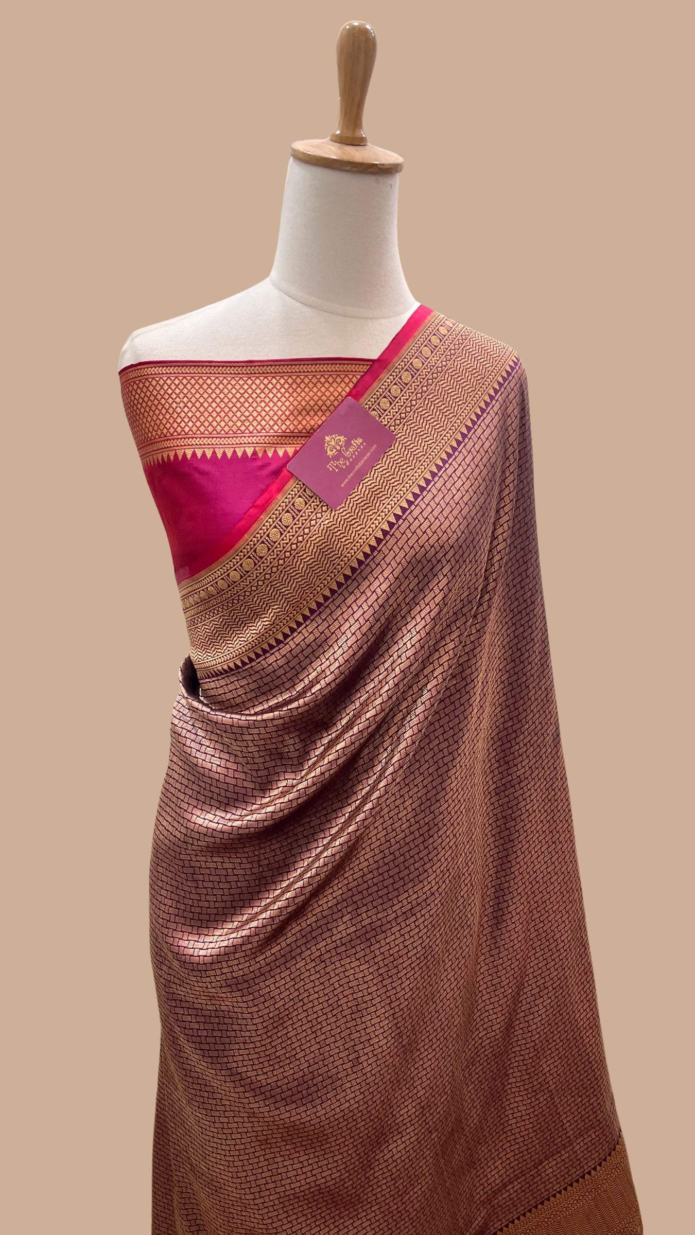 Pure Katan Silk Handloom Banarasi Saree - Tanchui Brocade