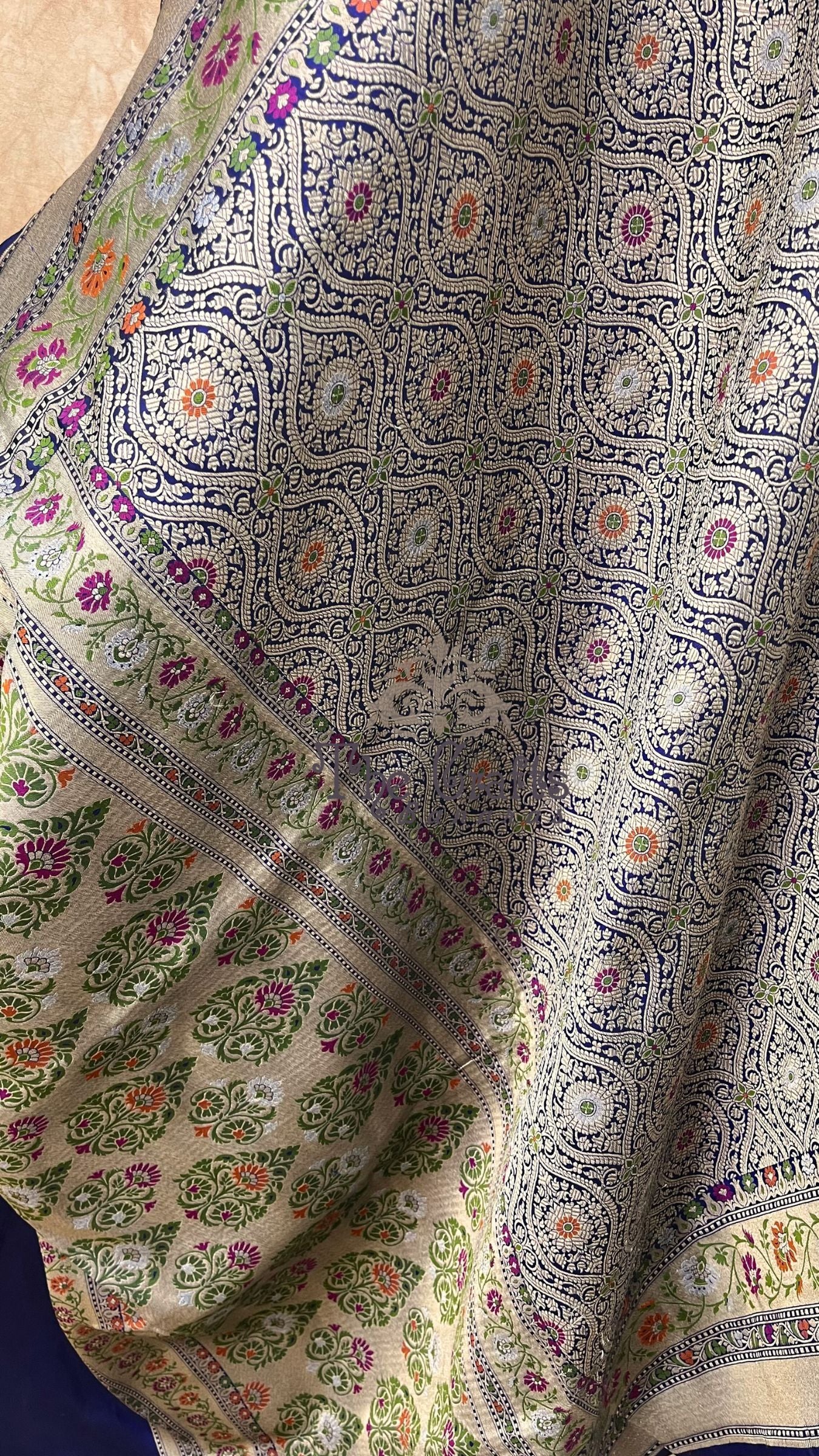 Pure Katan Silk Handloom Banarasi Saree - Tanchui Brocade Meena