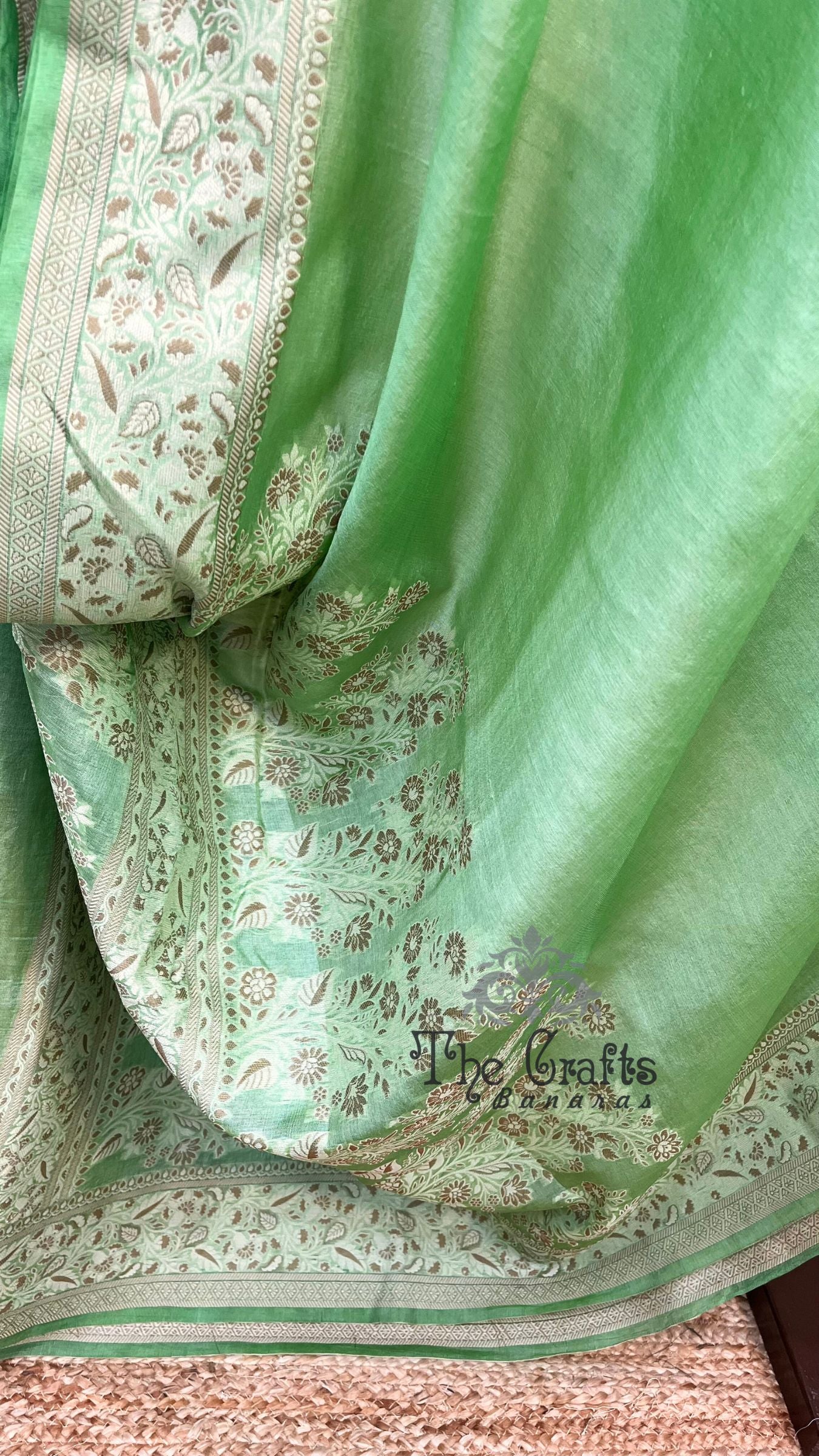 Pure Butter Crepe Banarasi Saree