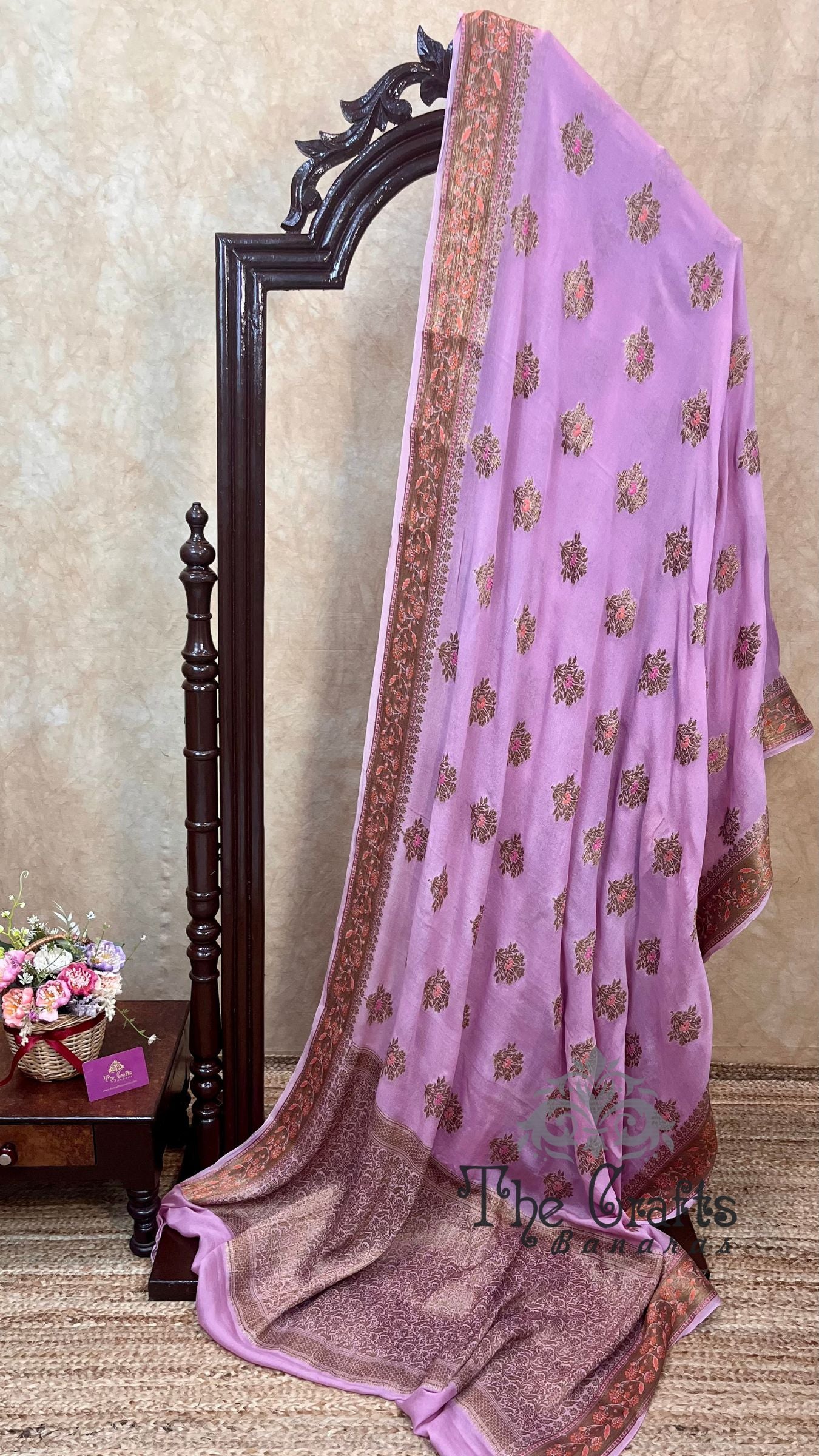 Pure Khaddi Chiffon Banarasi Saree
