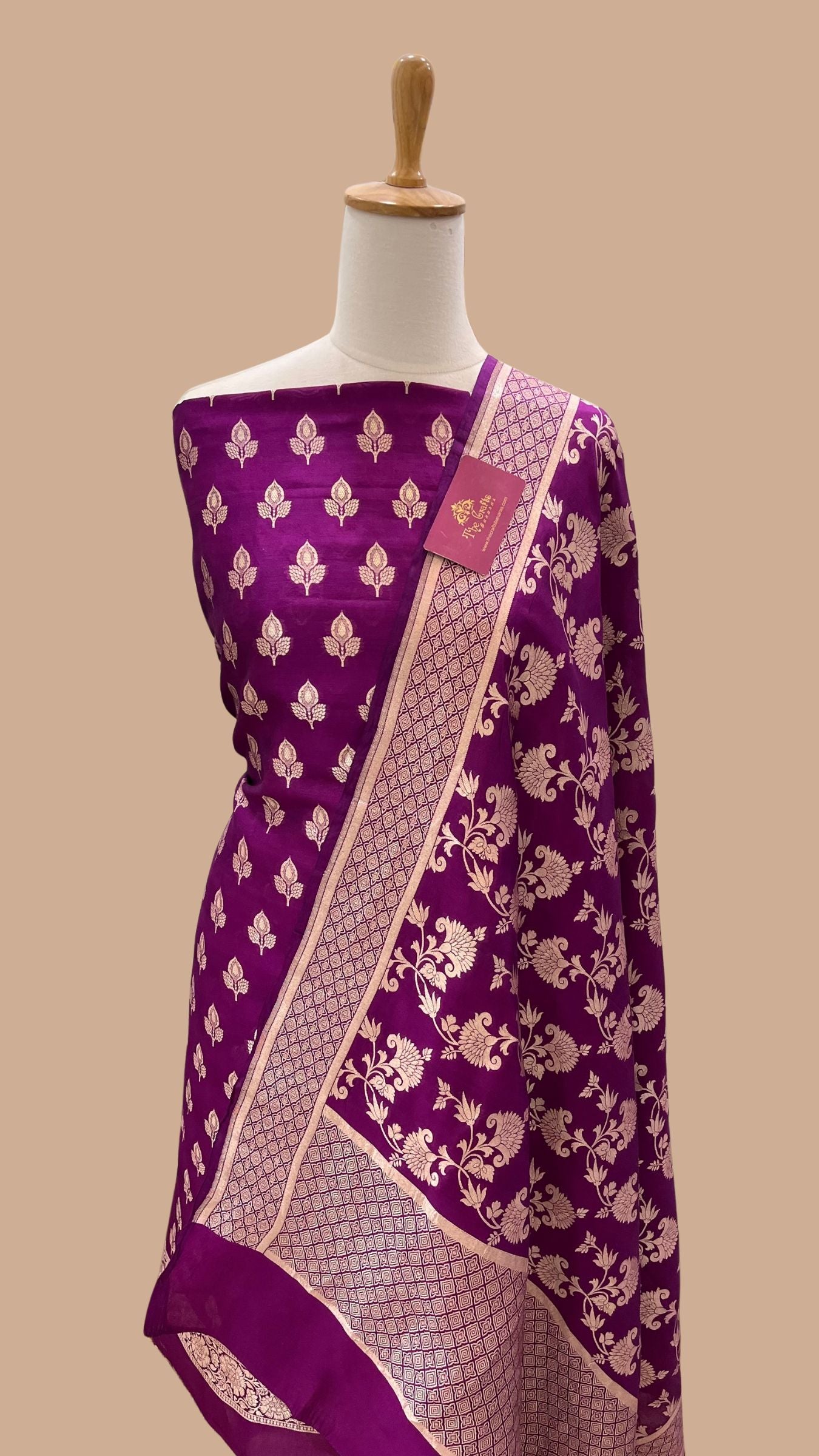 Pure Chiniya Silk Banarasi Dress Material