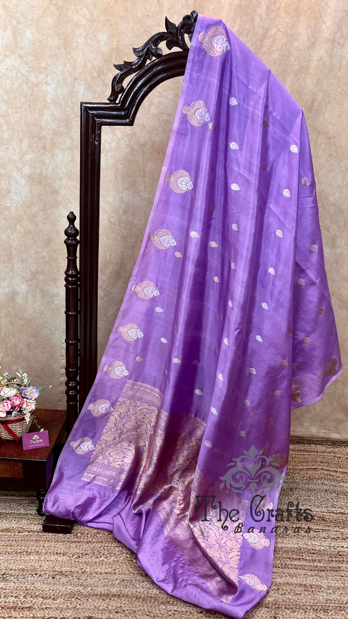 Pure  Mango Silk Handloom Banarasi Saree