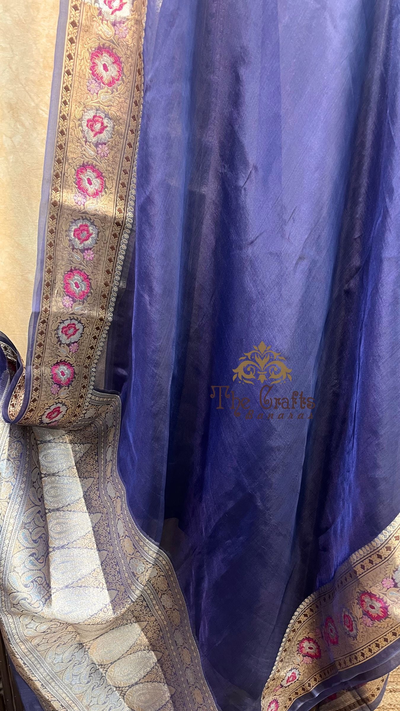 Pure Kora Silk Handloom Banarasi Saree