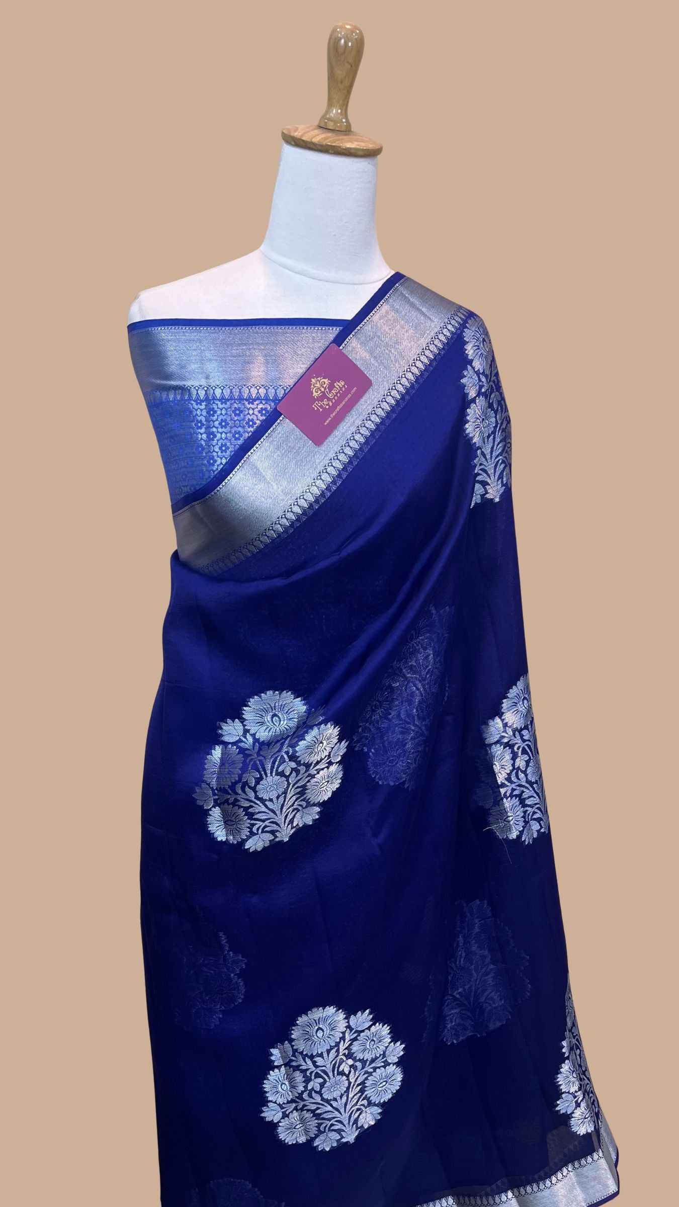 Pure Kora Silk Handloom Banarasi Saree