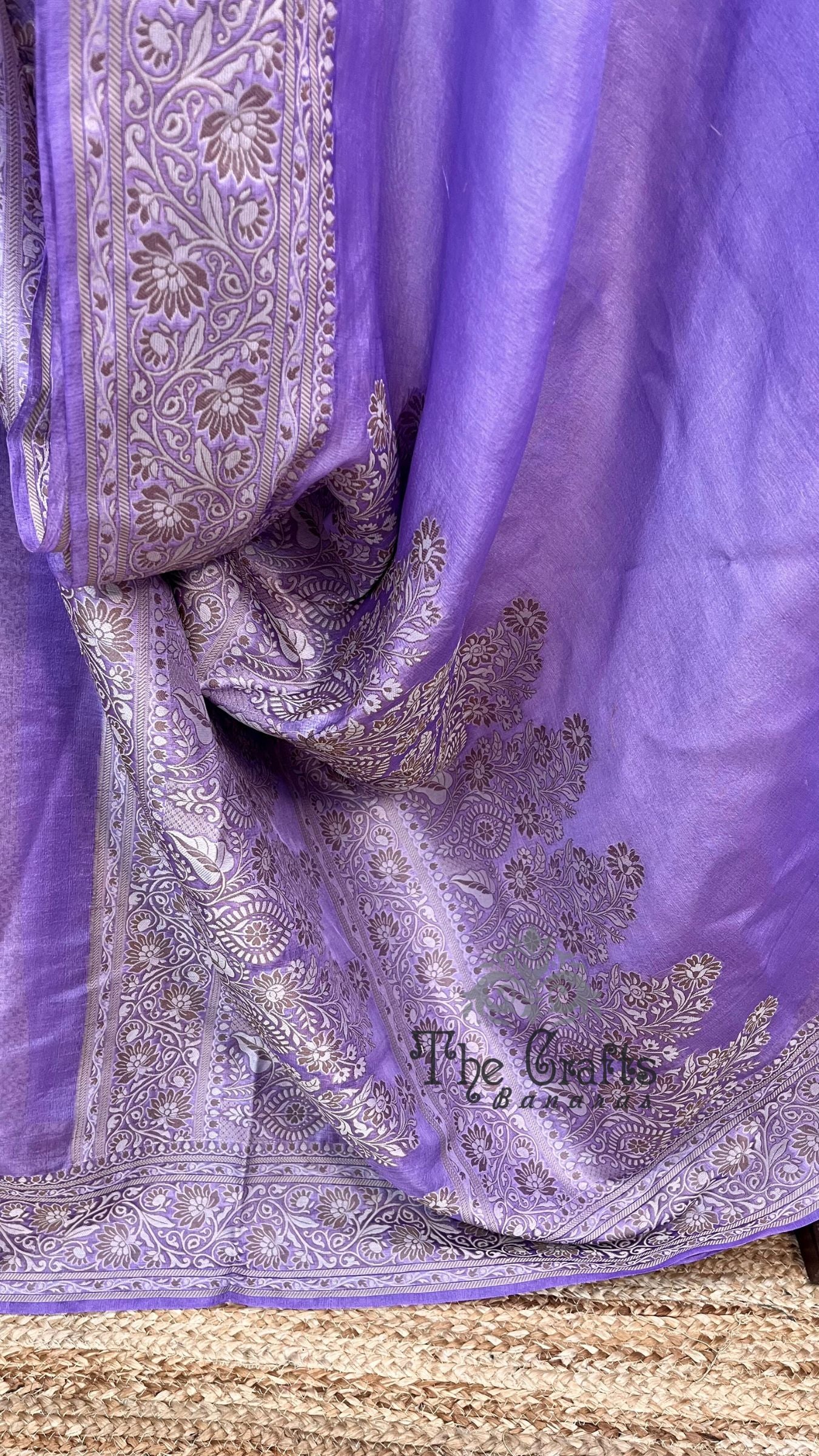 Pure Butter Crepe Banarasi Saree