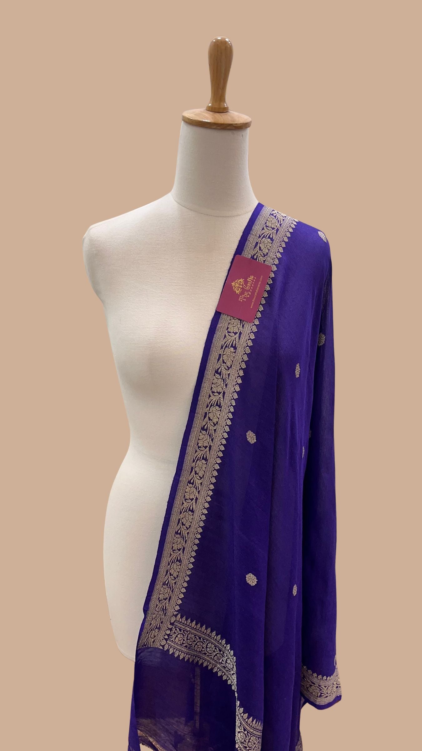Pure Moonga Silk Banarasi Handloom Dupatta