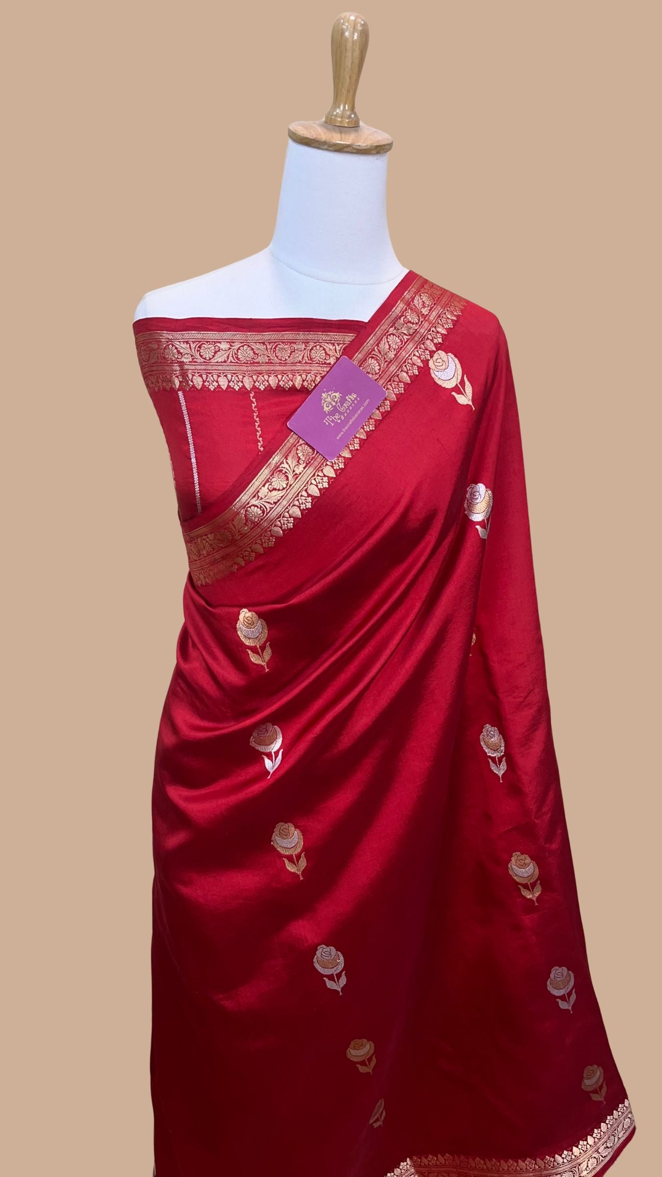 Pure Mango Silk Handloom Banarasi Saree