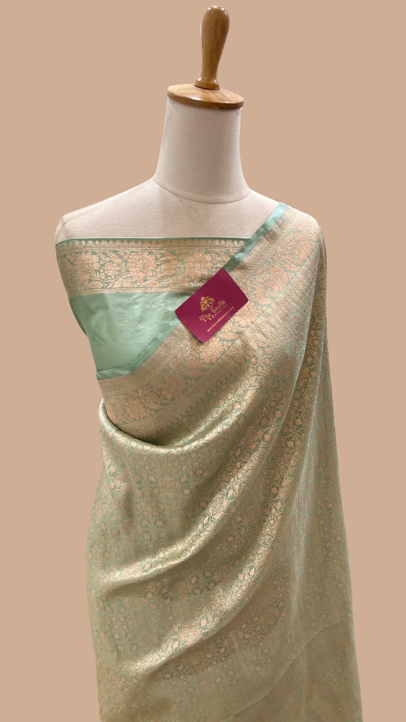 Pure Katan Silk Handloom Banarasi Saree - Tanchui Brocade