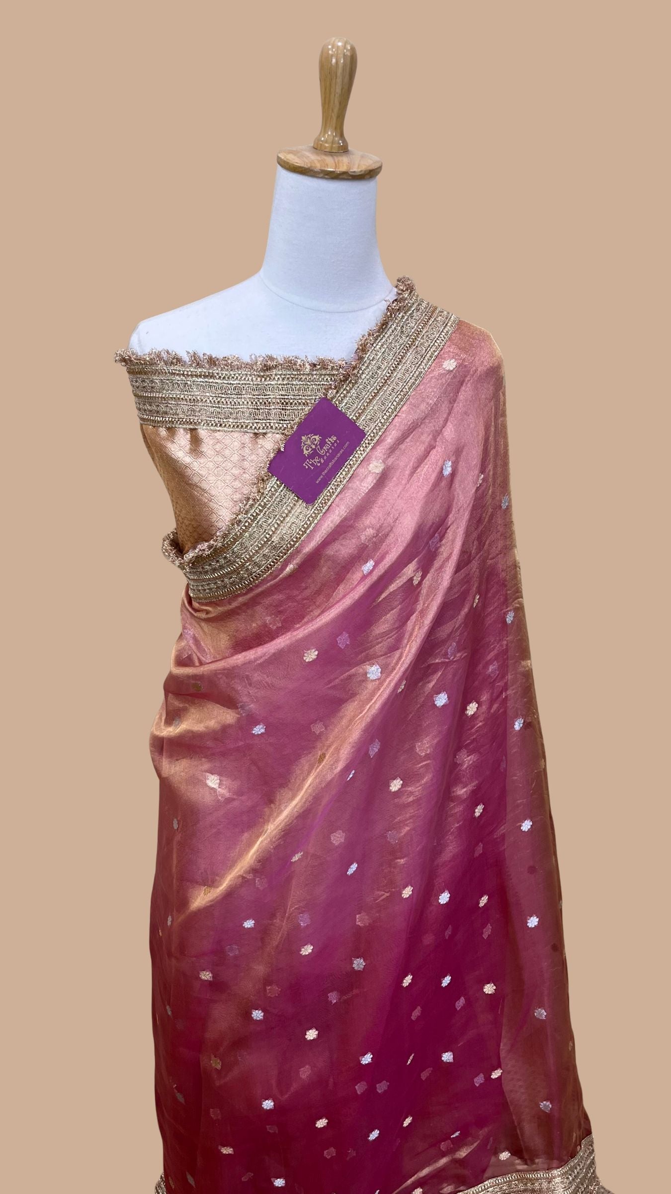 Pure Kora Tissue Silk Banarasi Saree