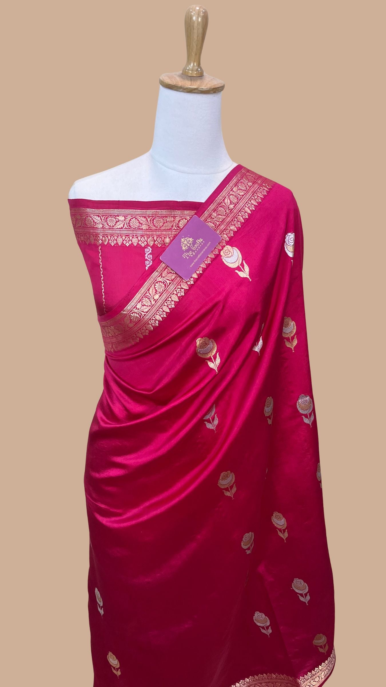 Pure Mango Silk Handloom Banarasi Saree
