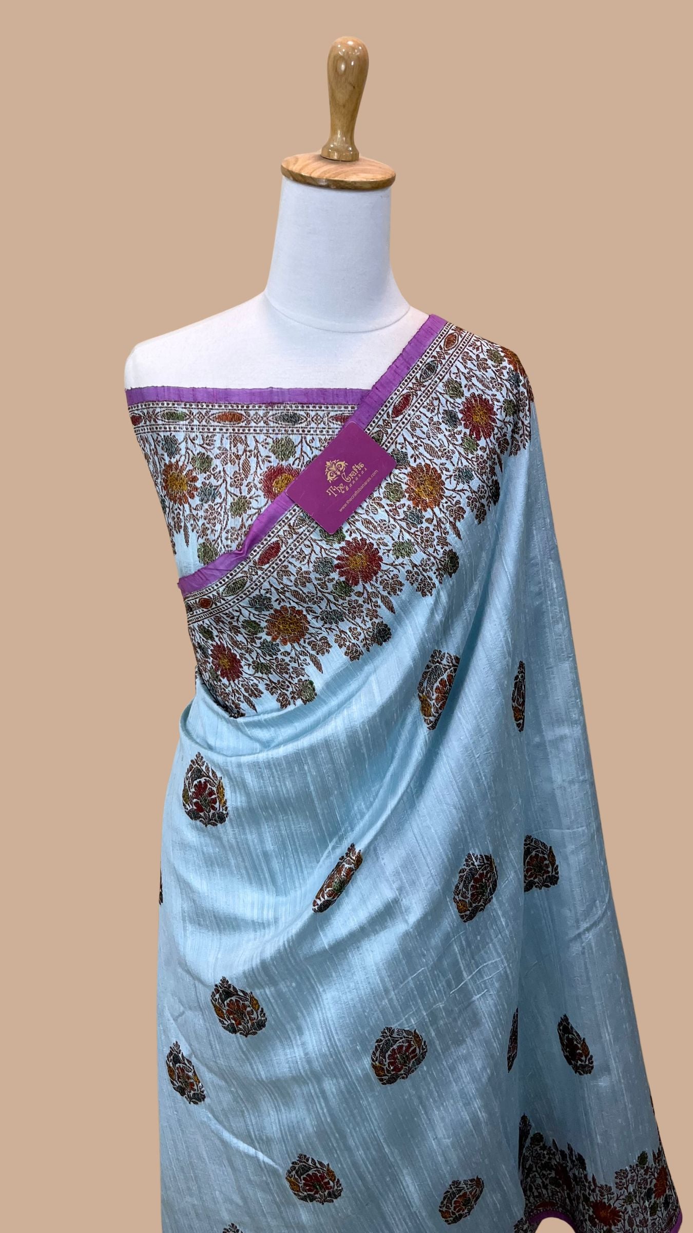 Pure Raw Silk Handloom Banarasi Saree