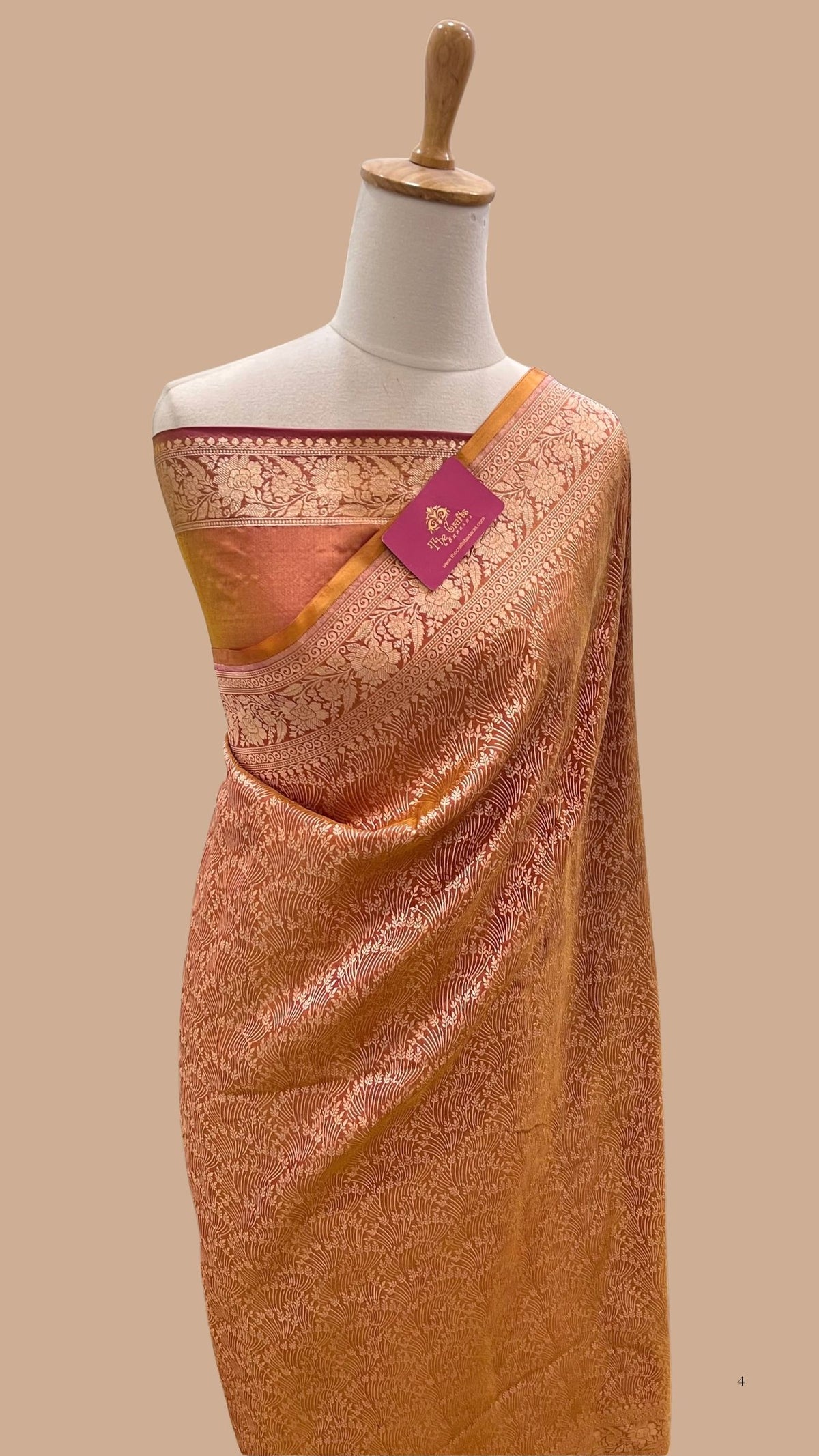 Pure Katan Silk Handloom Banarasi Saree - Tanchui Brocade