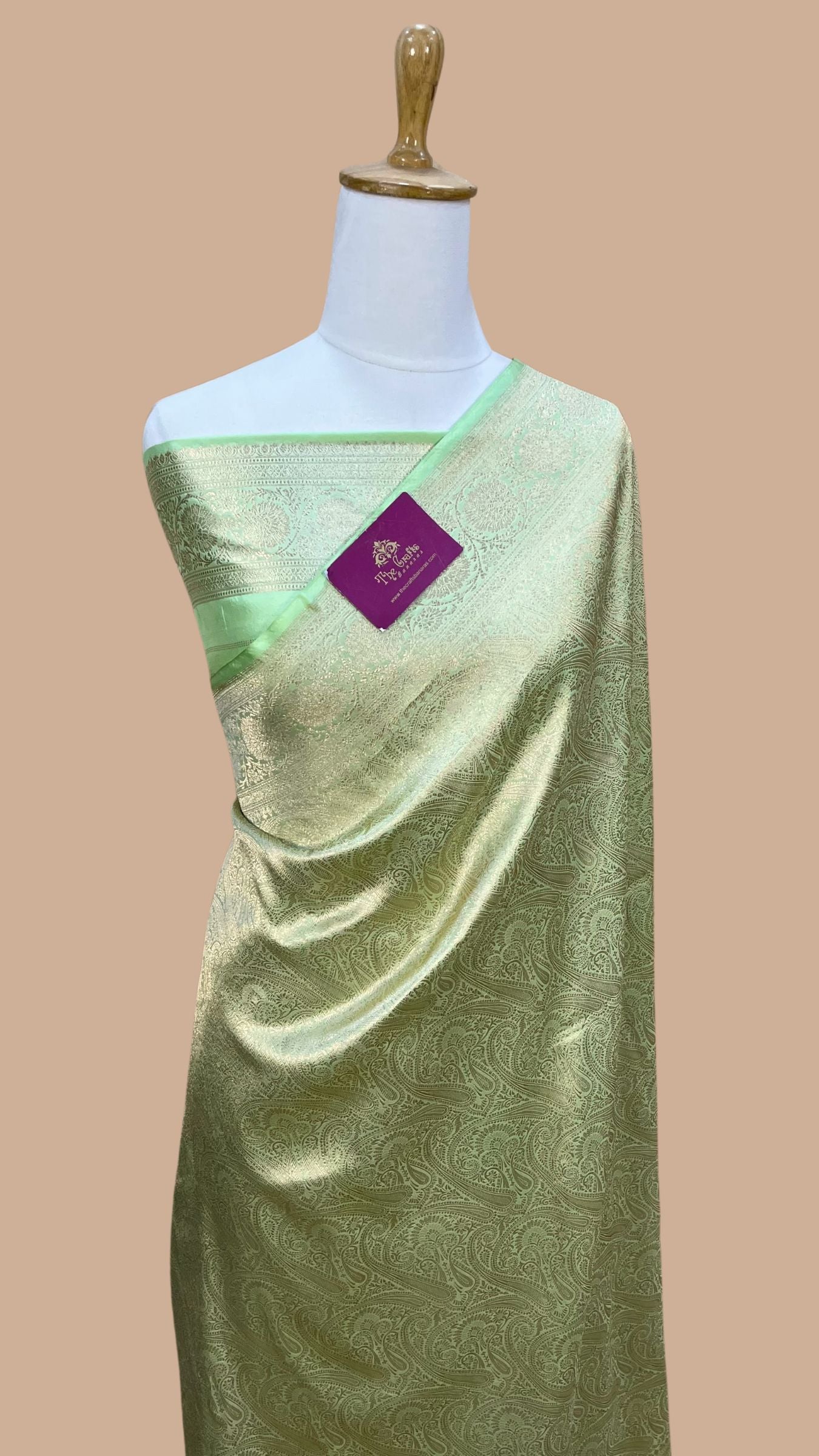 Pure Katan Silk Handloom Banarasi Saree - Tanchui Brocade