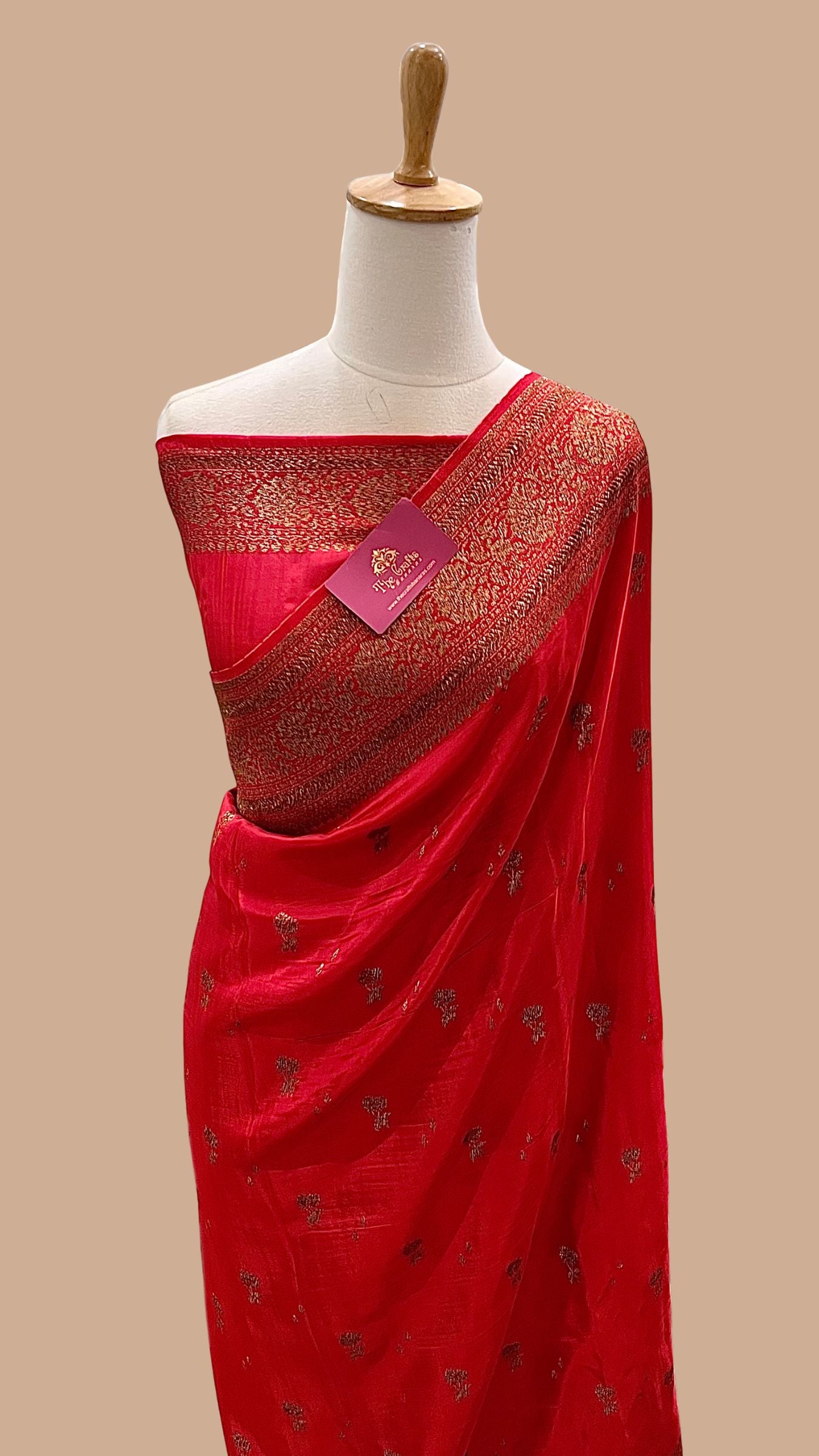 Pure Crepe Silk Banarasi Saree